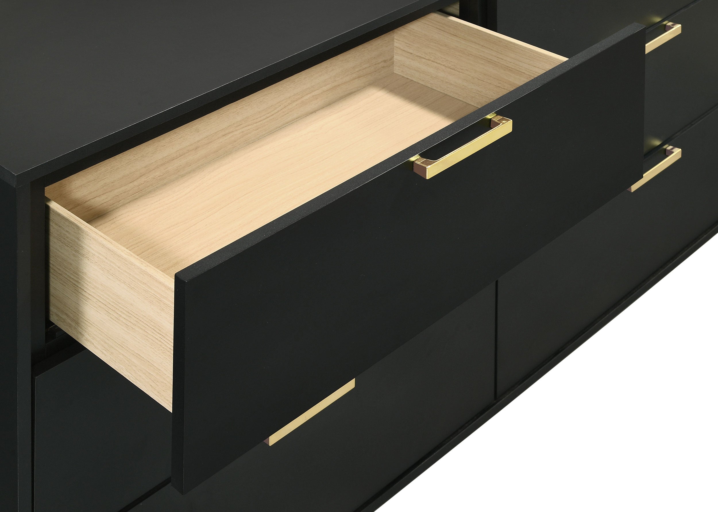 Kendall 6-drawer Dresser Black-CoasterEveryday