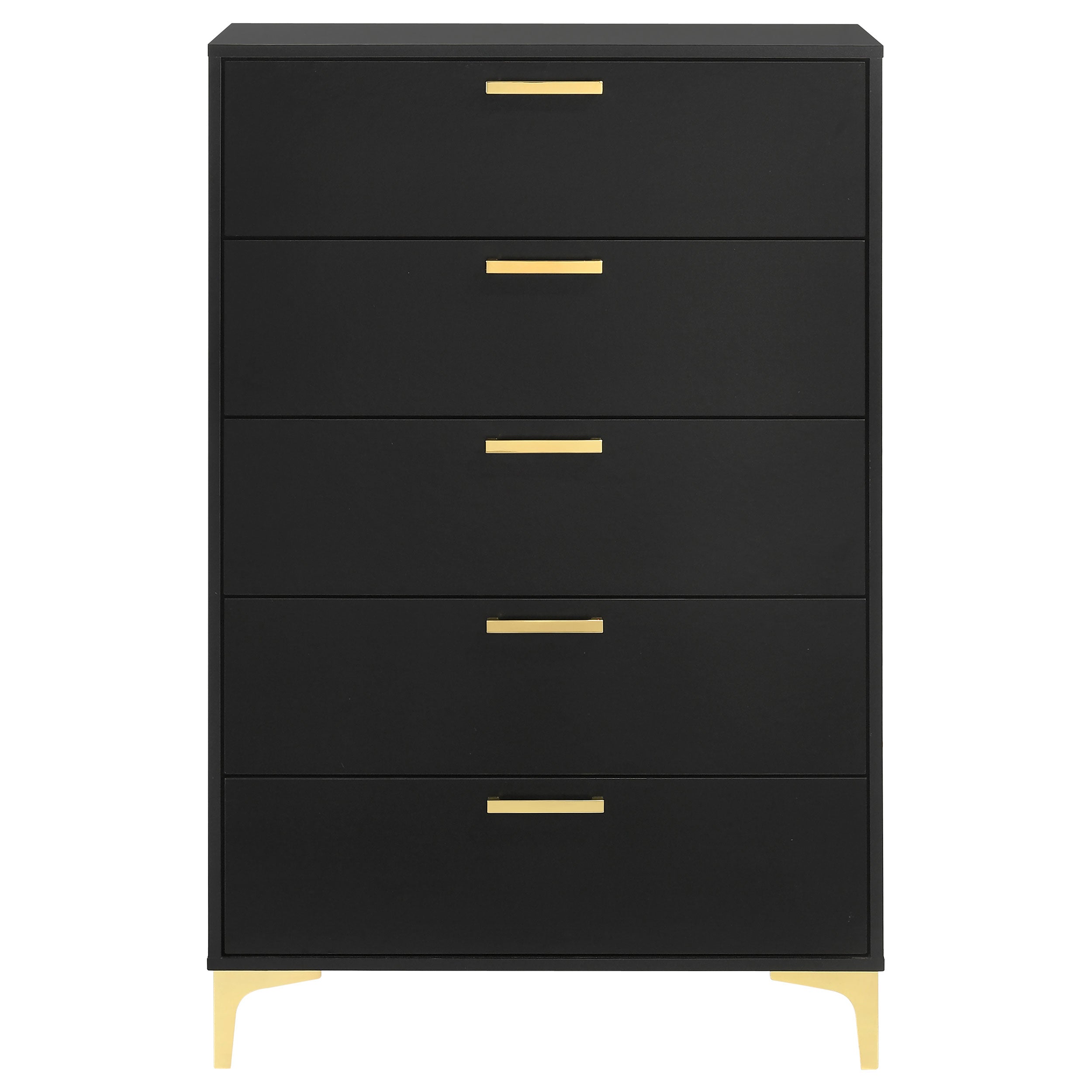 Kendall 5-drawer Bedroom Chest Black-CoasterEveryday
