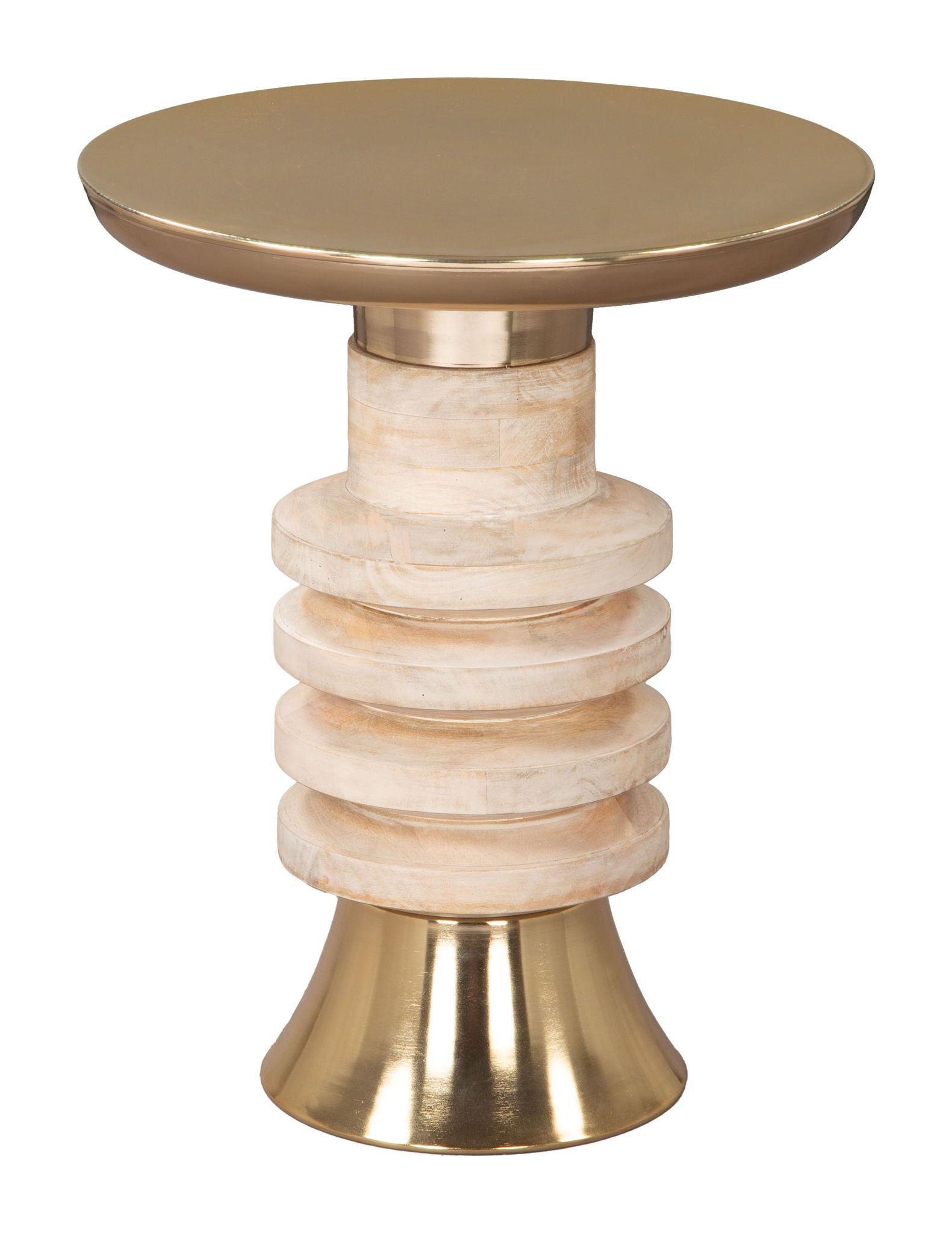 Ringar - Side Table - Gold & Natural