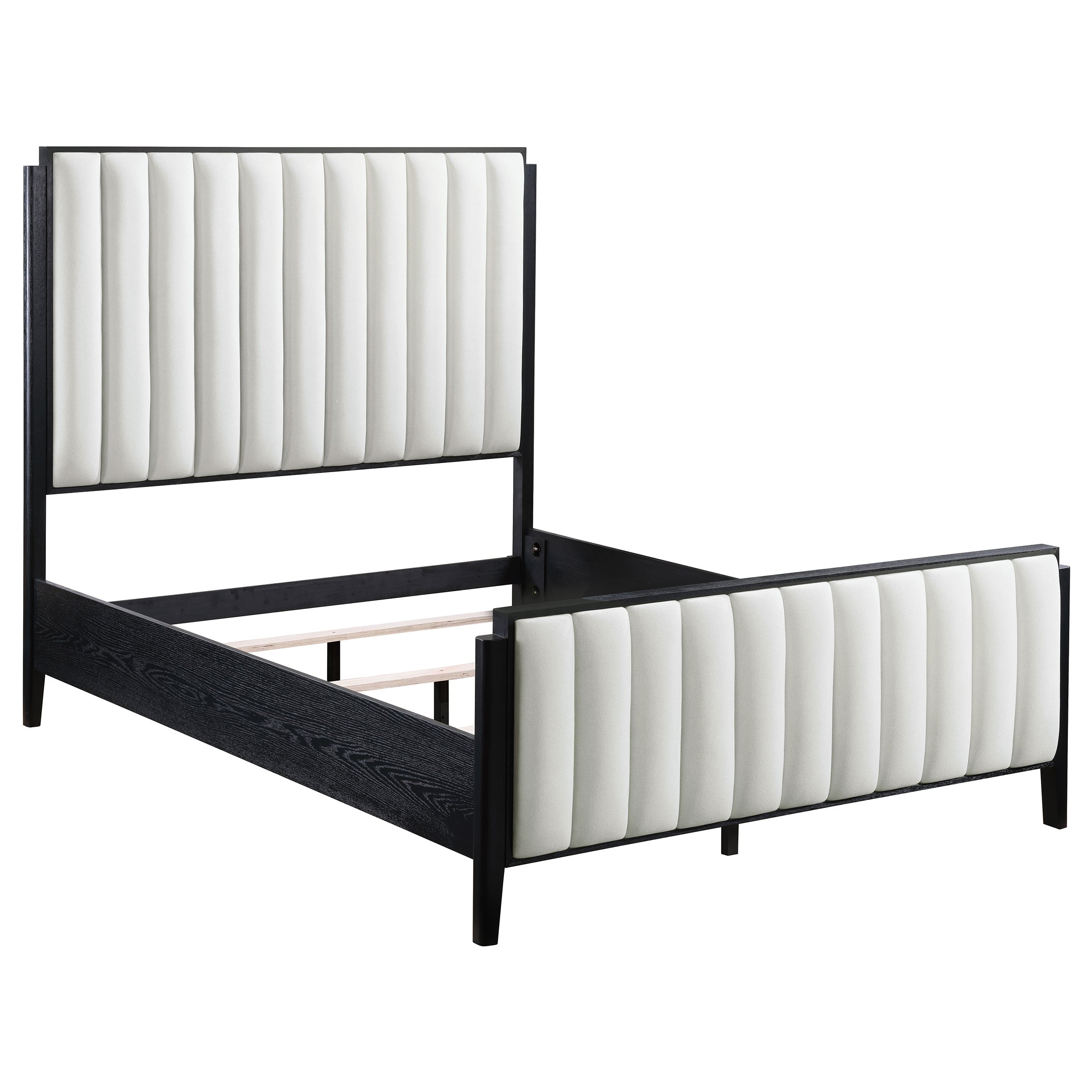 Brookmead 60-inch Upholstered Queen Bed Black-