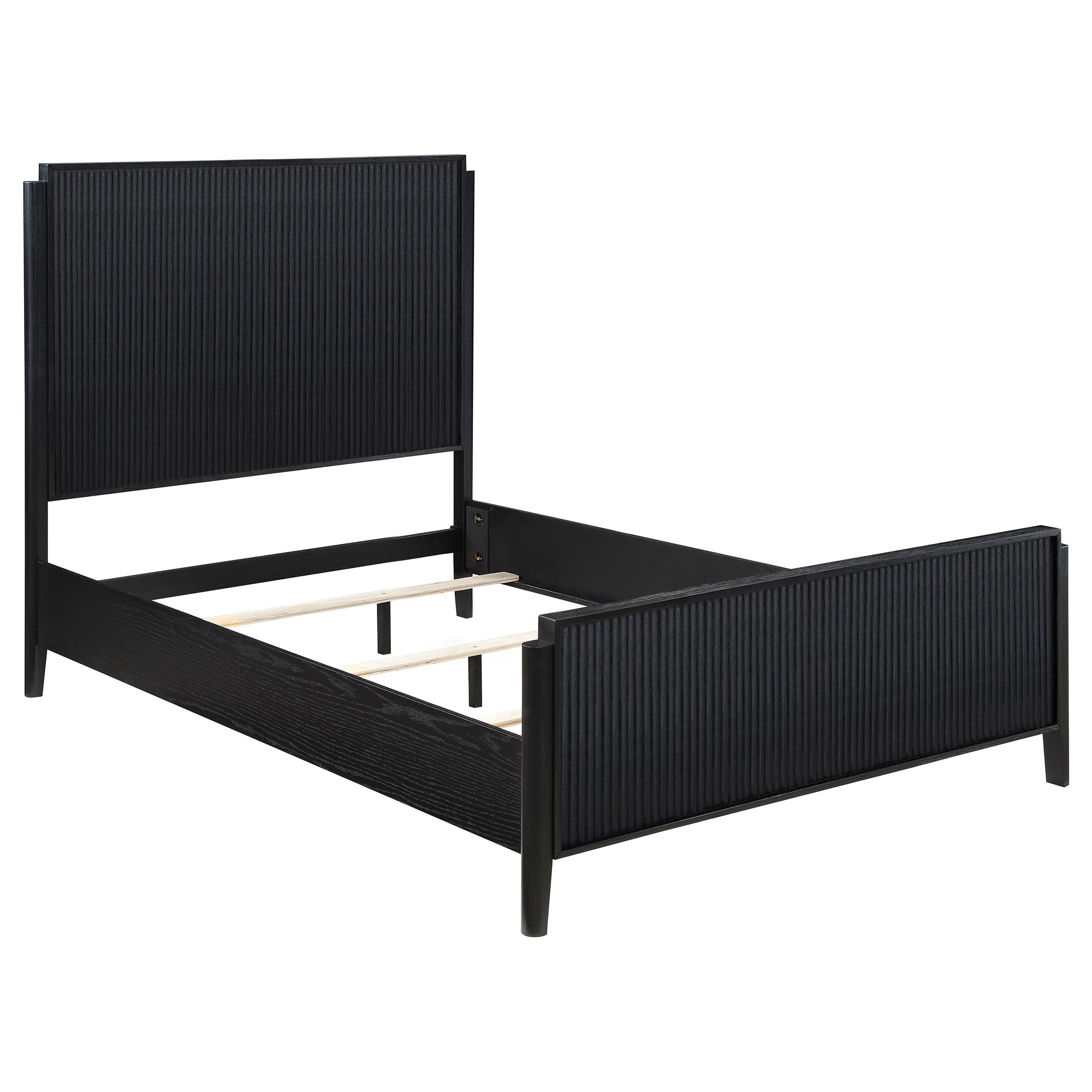 Brookmead Wood Queen Panel Bed Black-