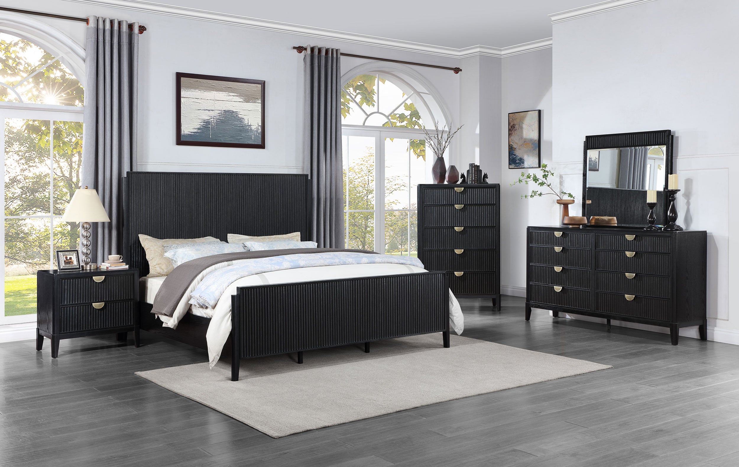 Brookmead 5-drawer Bedroom Chest Black-