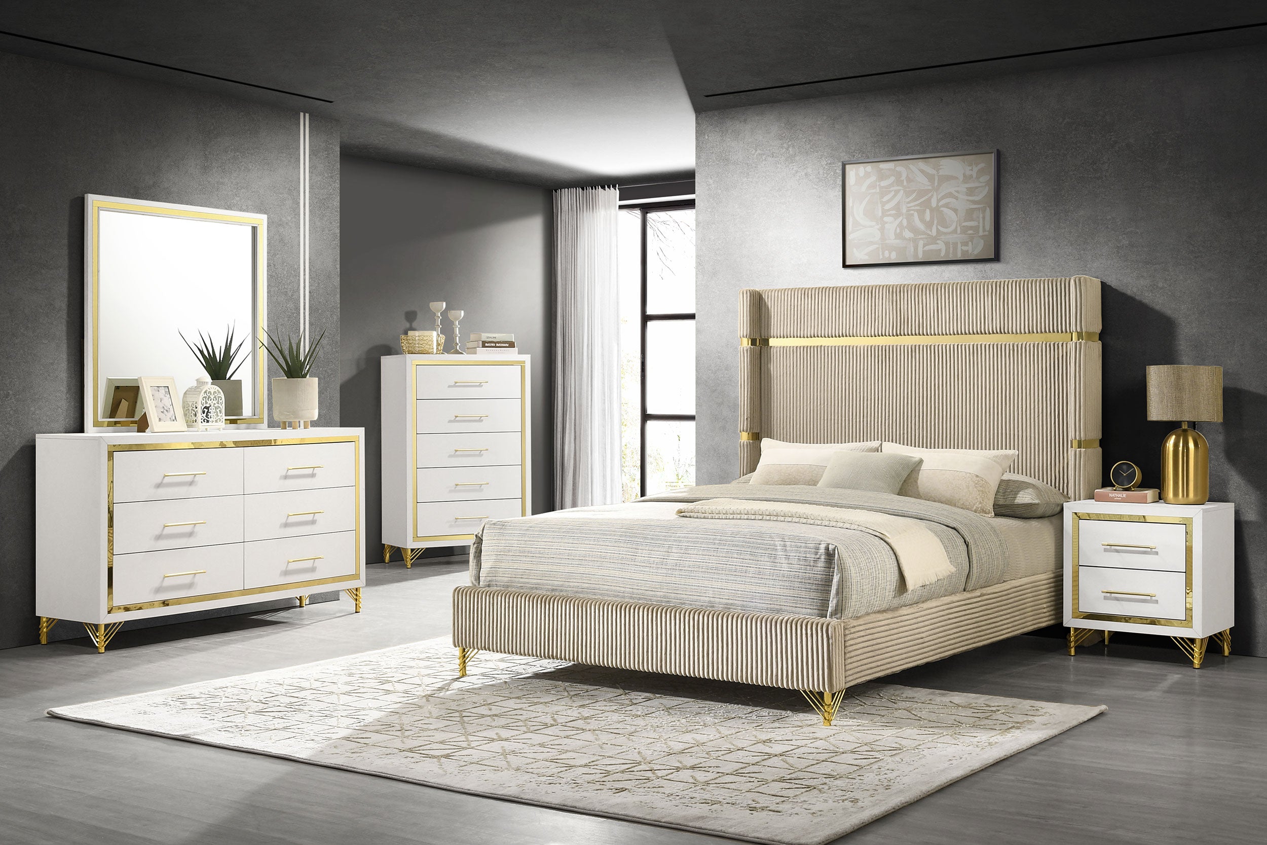 Lucia Dresser Mirror White-