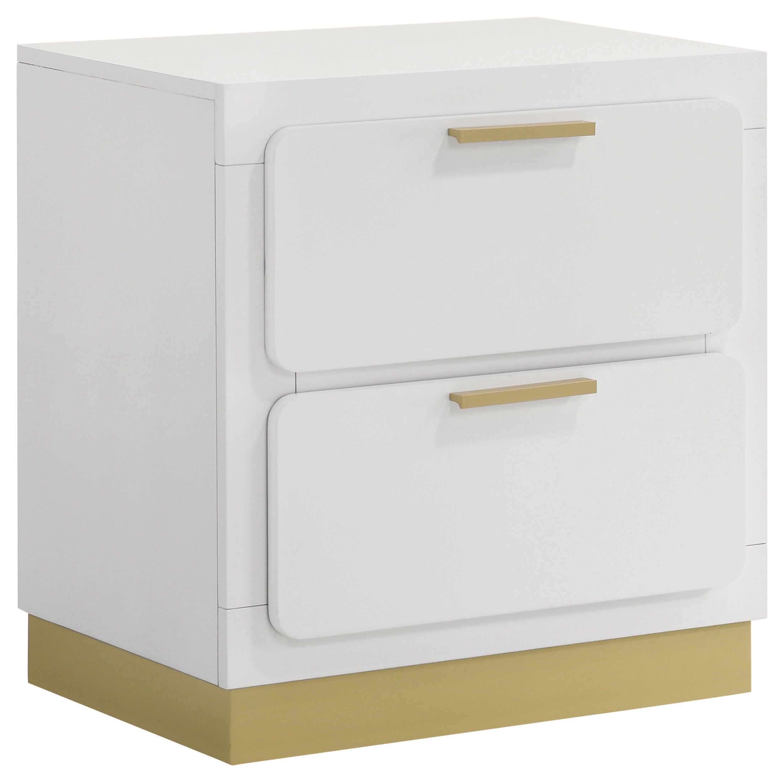 Caraway 2-drawer Nightstand White-