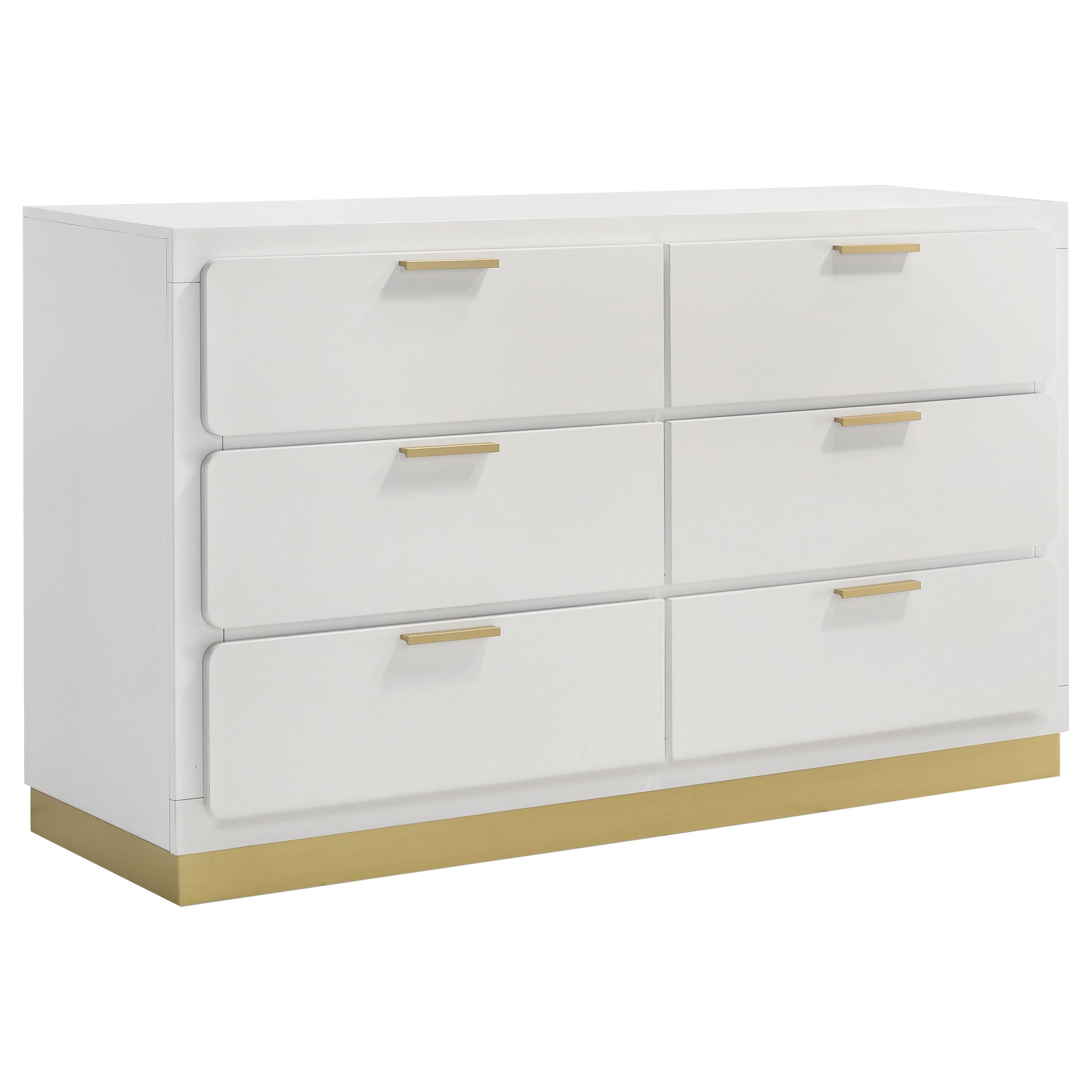 Caraway 6-drawer Dresser White-