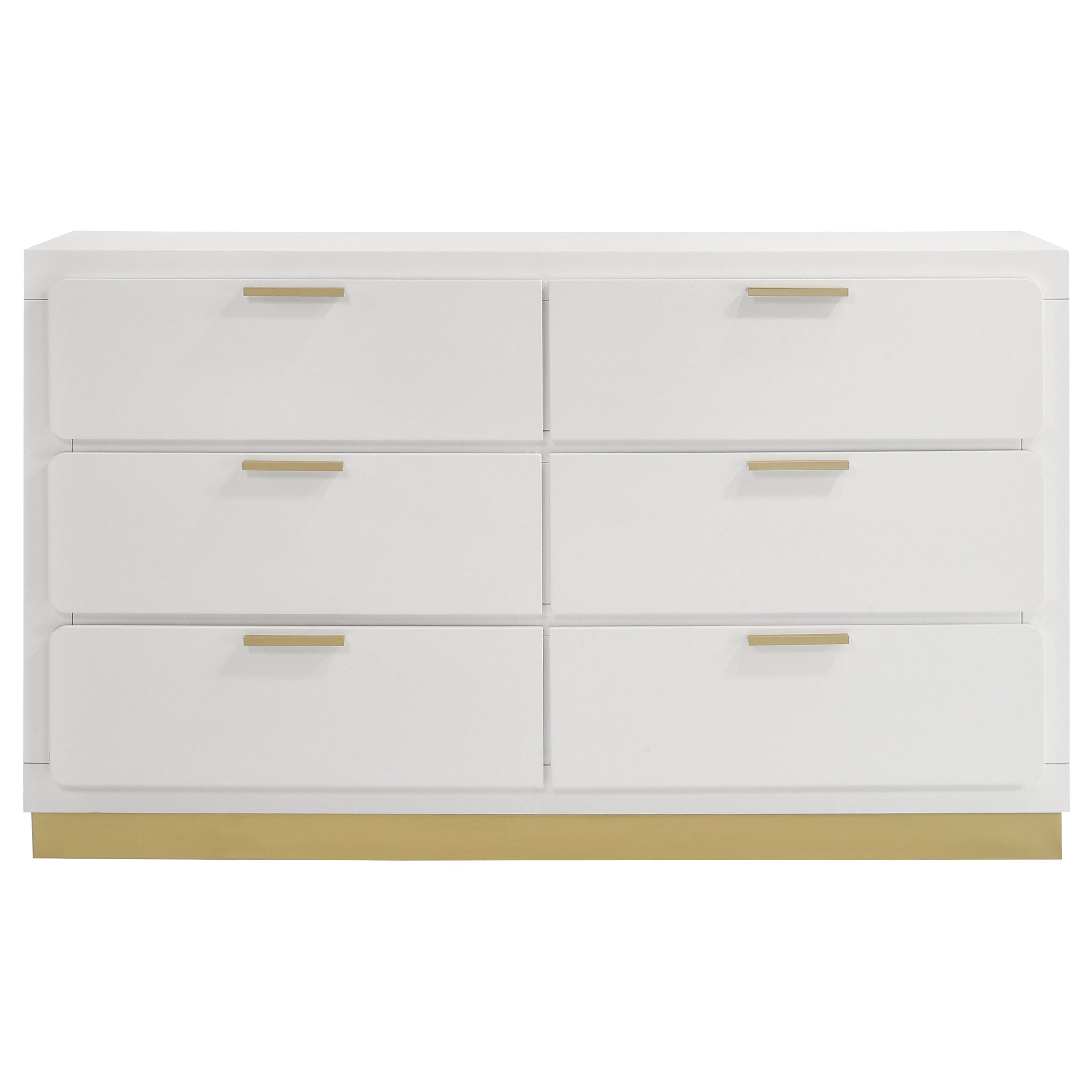 Caraway 6-drawer Dresser White-