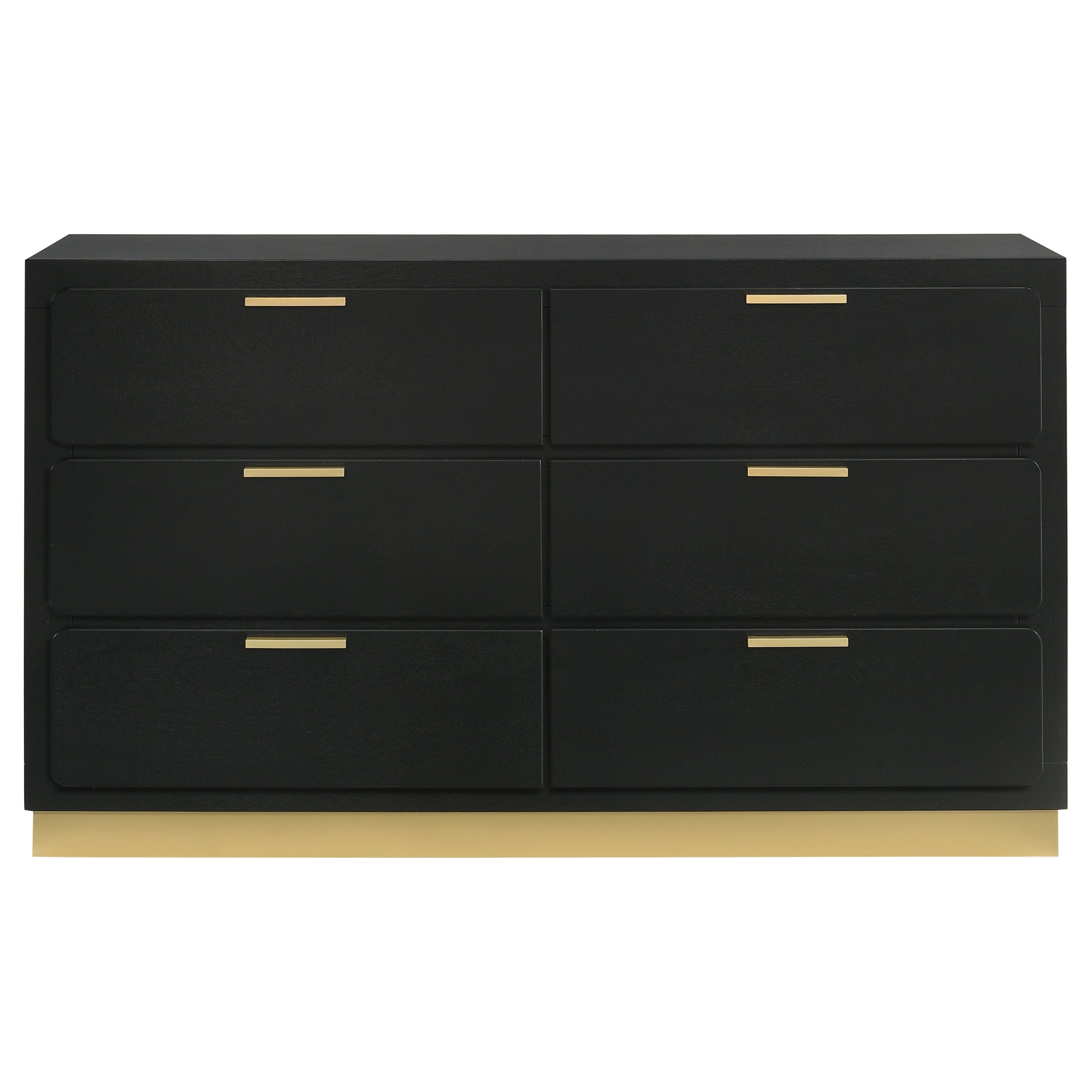 Caraway 6-drawer Dresser Black-