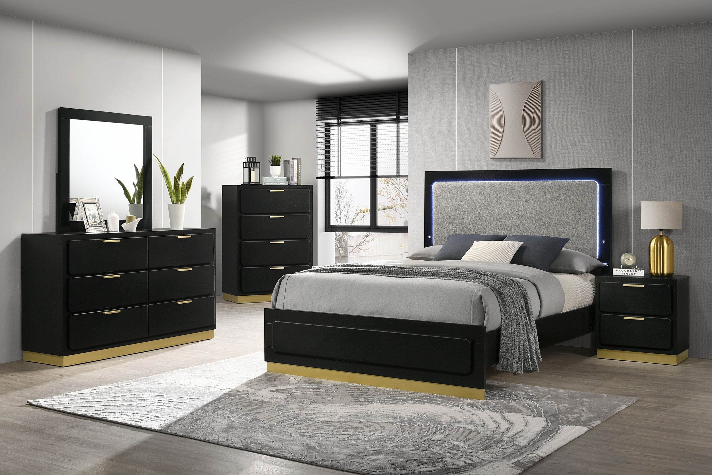 Caraway Dresser Mirror Black-