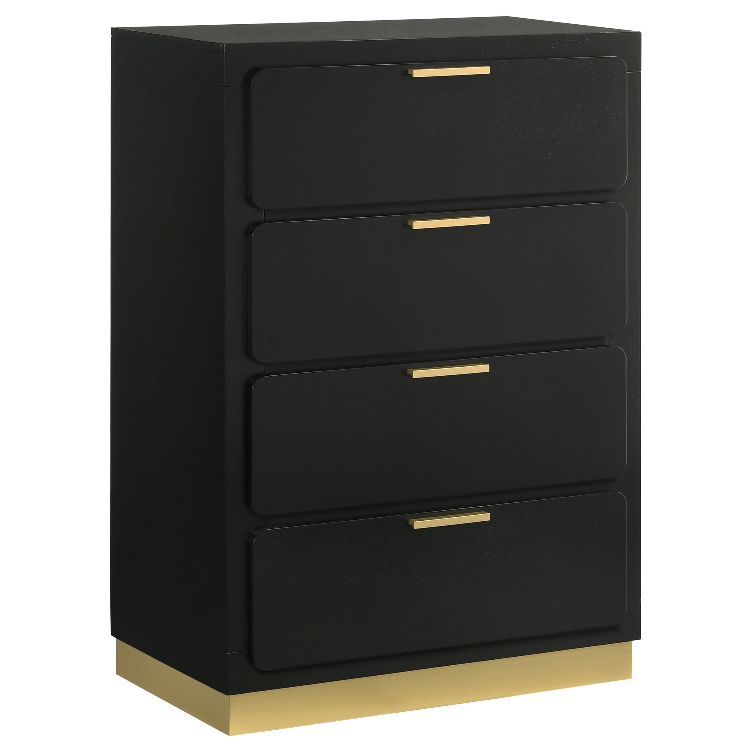 Caraway 4-drawer Bedroom Chest Black-
