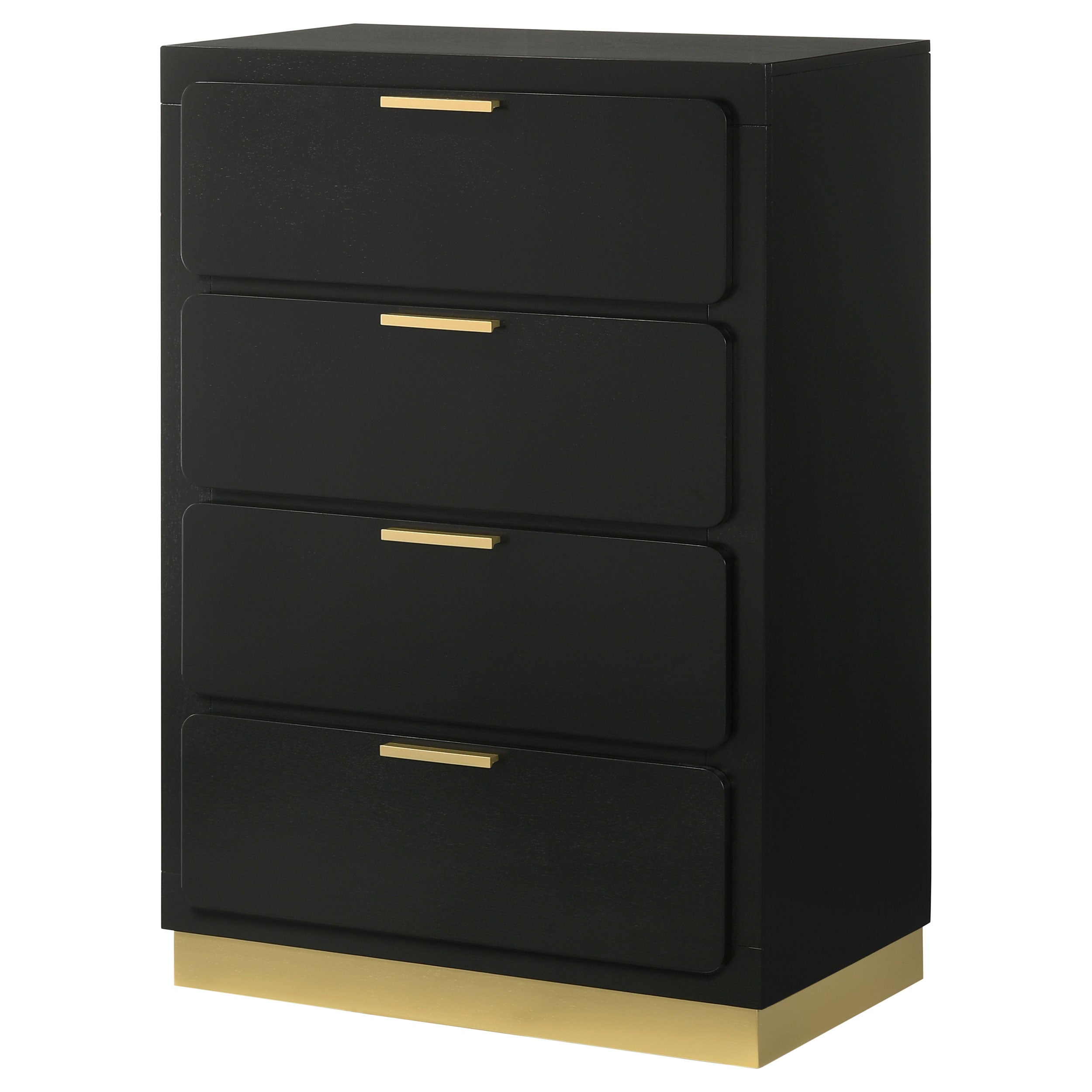 Caraway 4-drawer Bedroom Chest Black-