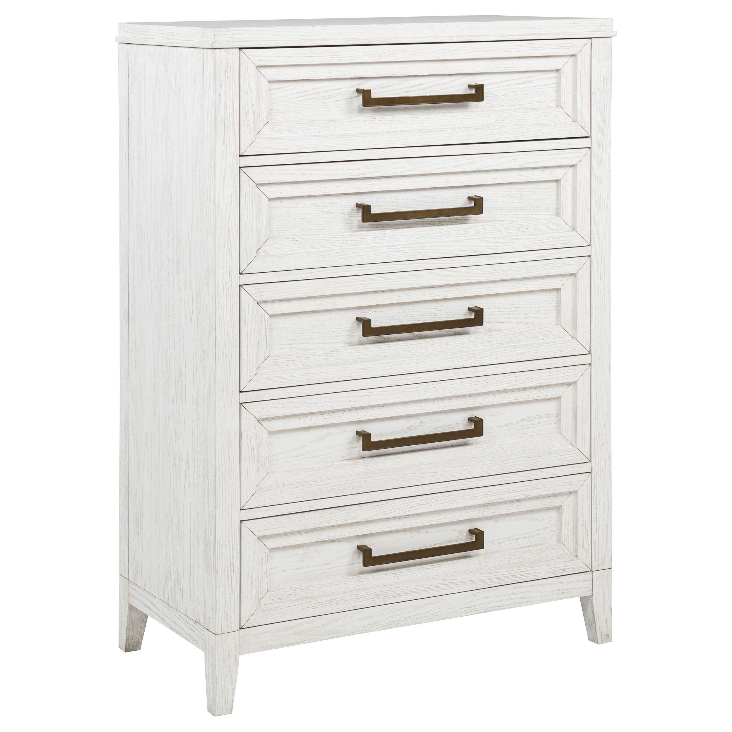 Marielle 5-drawer Bedroom Chest Distressed White -