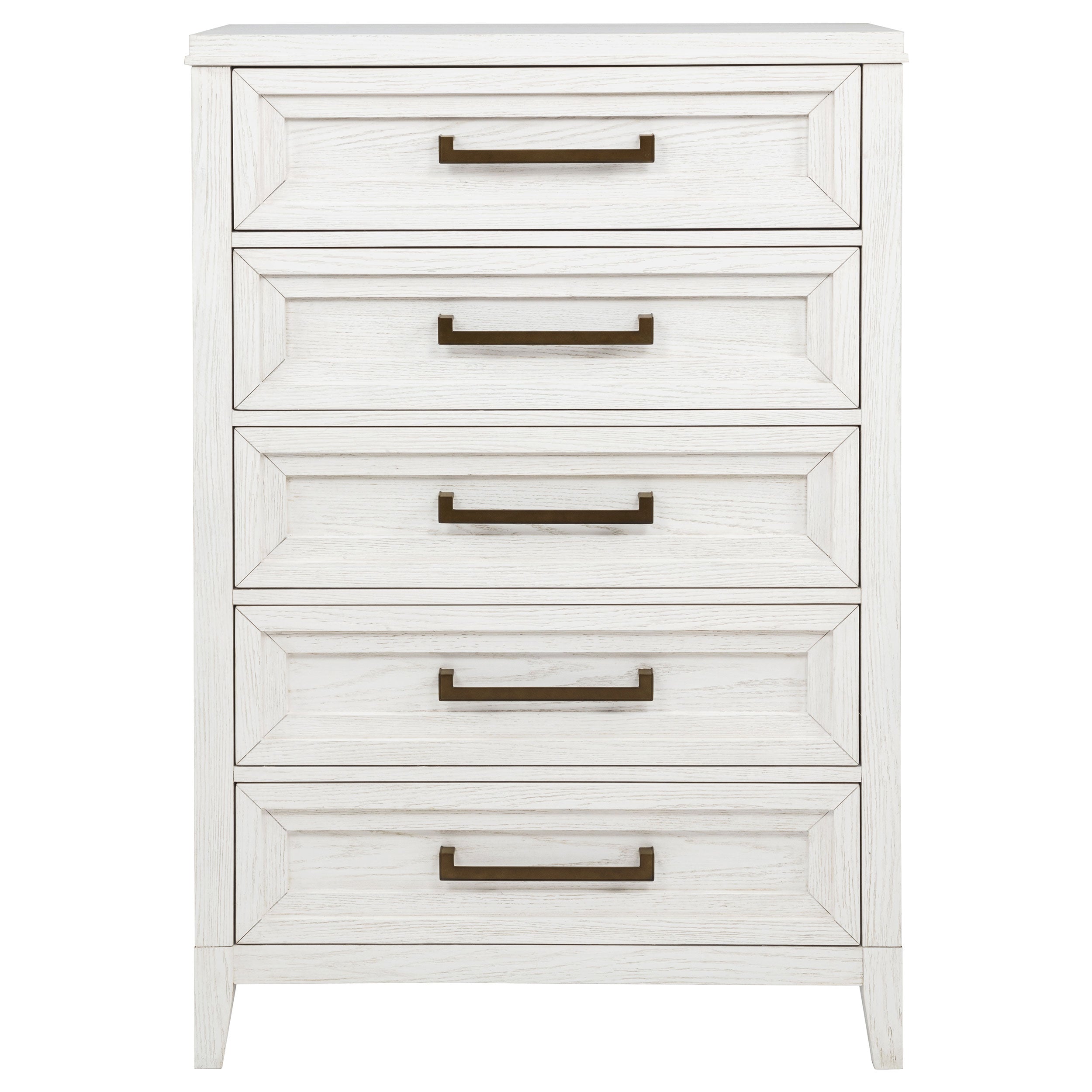 Marielle 5-drawer Bedroom Chest Distressed White -