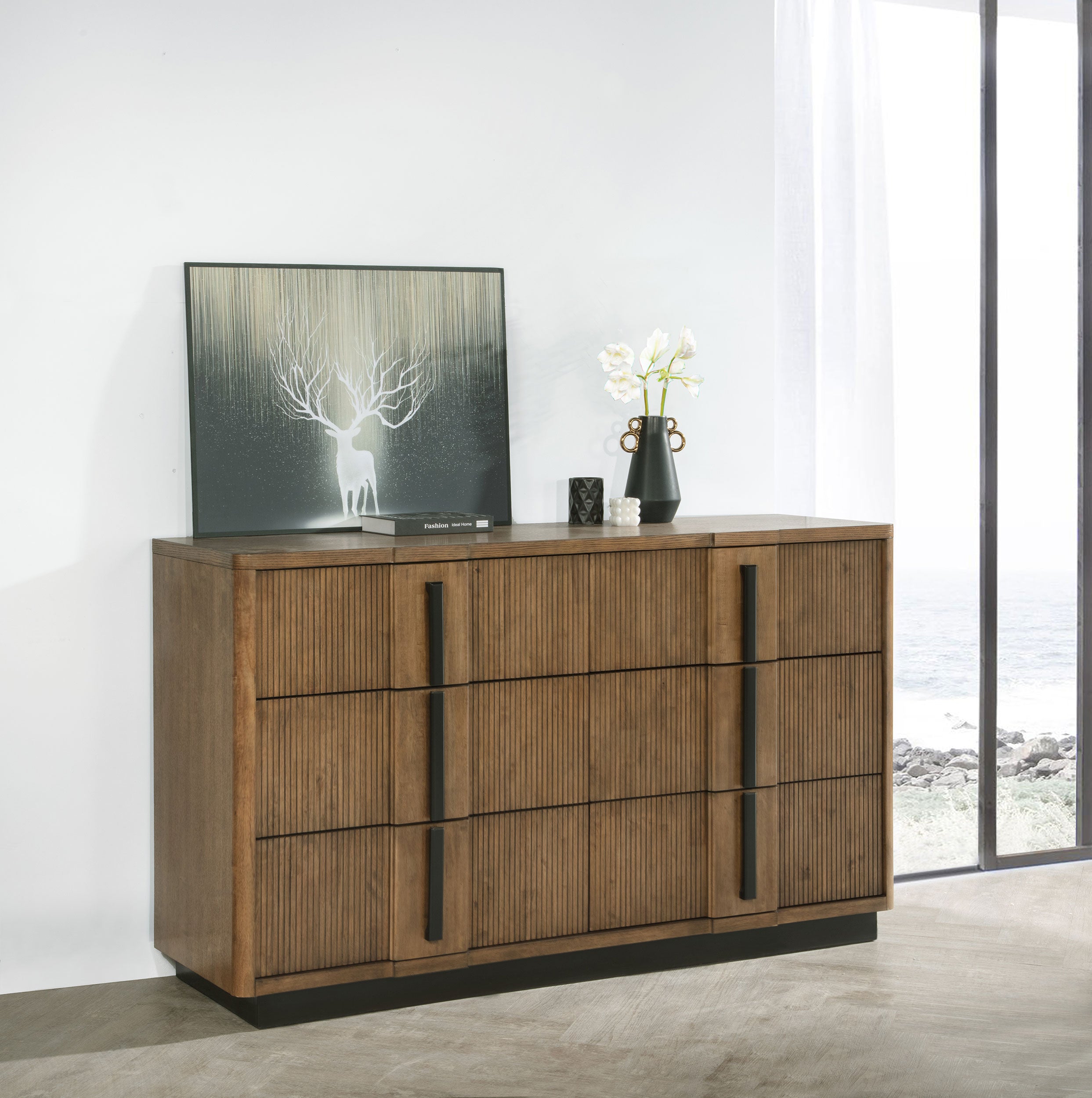 Terrace 6-drawer Dresser Cabinet Ash Brown-