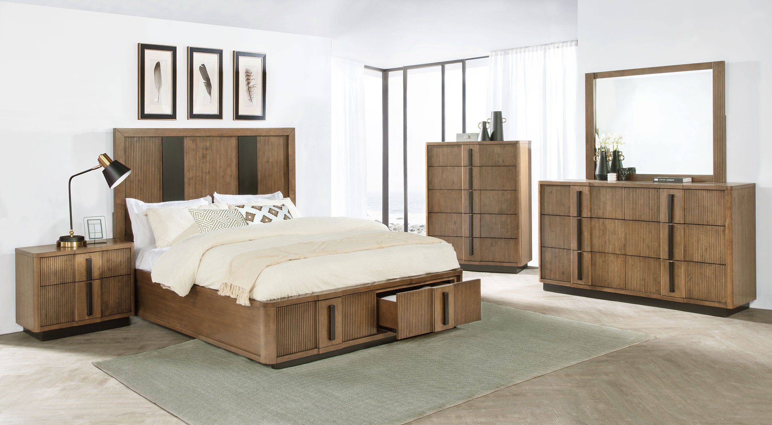 Terrace 6-drawer Dresser Cabinet Ash Brown-