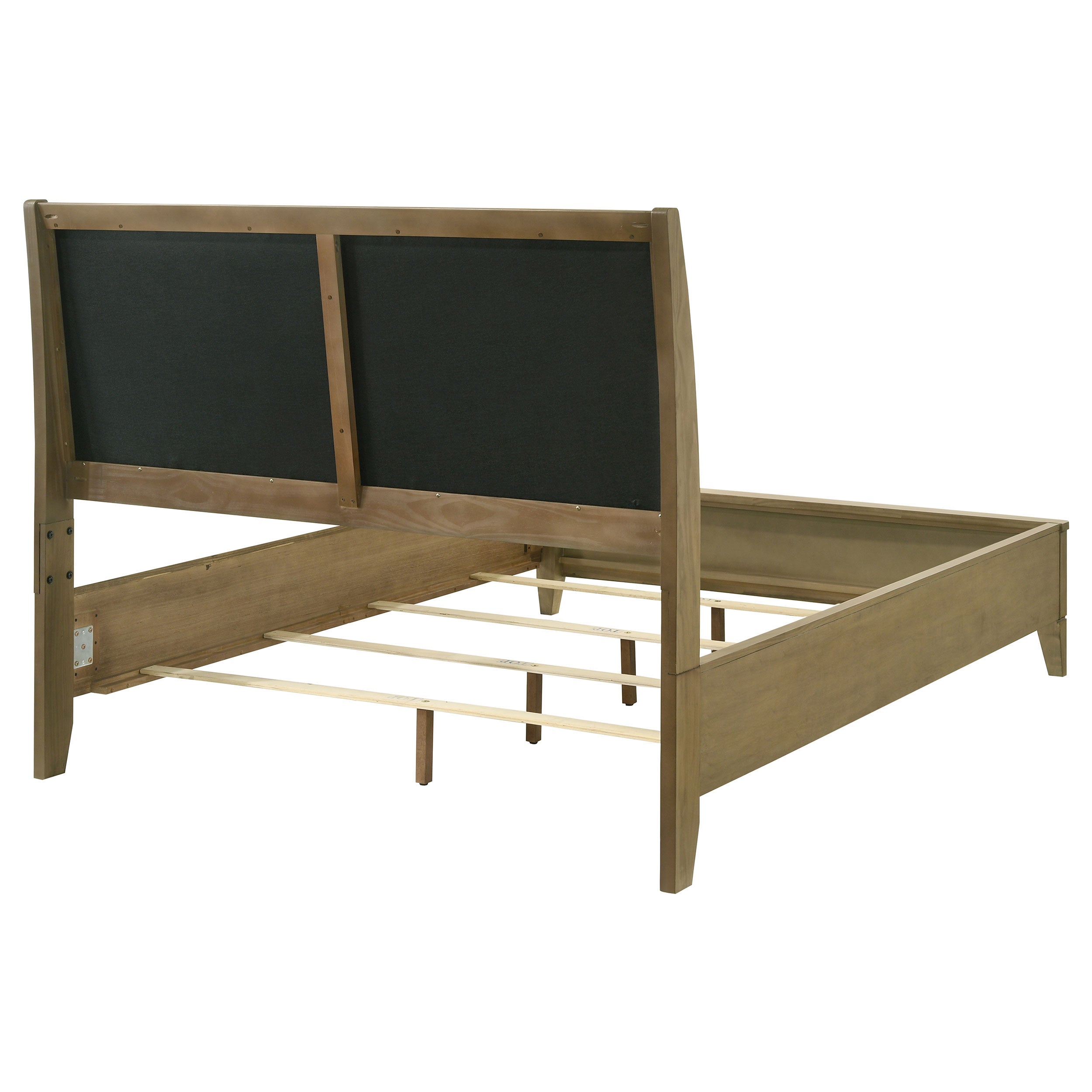 Granada Upholstered Queen Panel Bed Natural Pine-