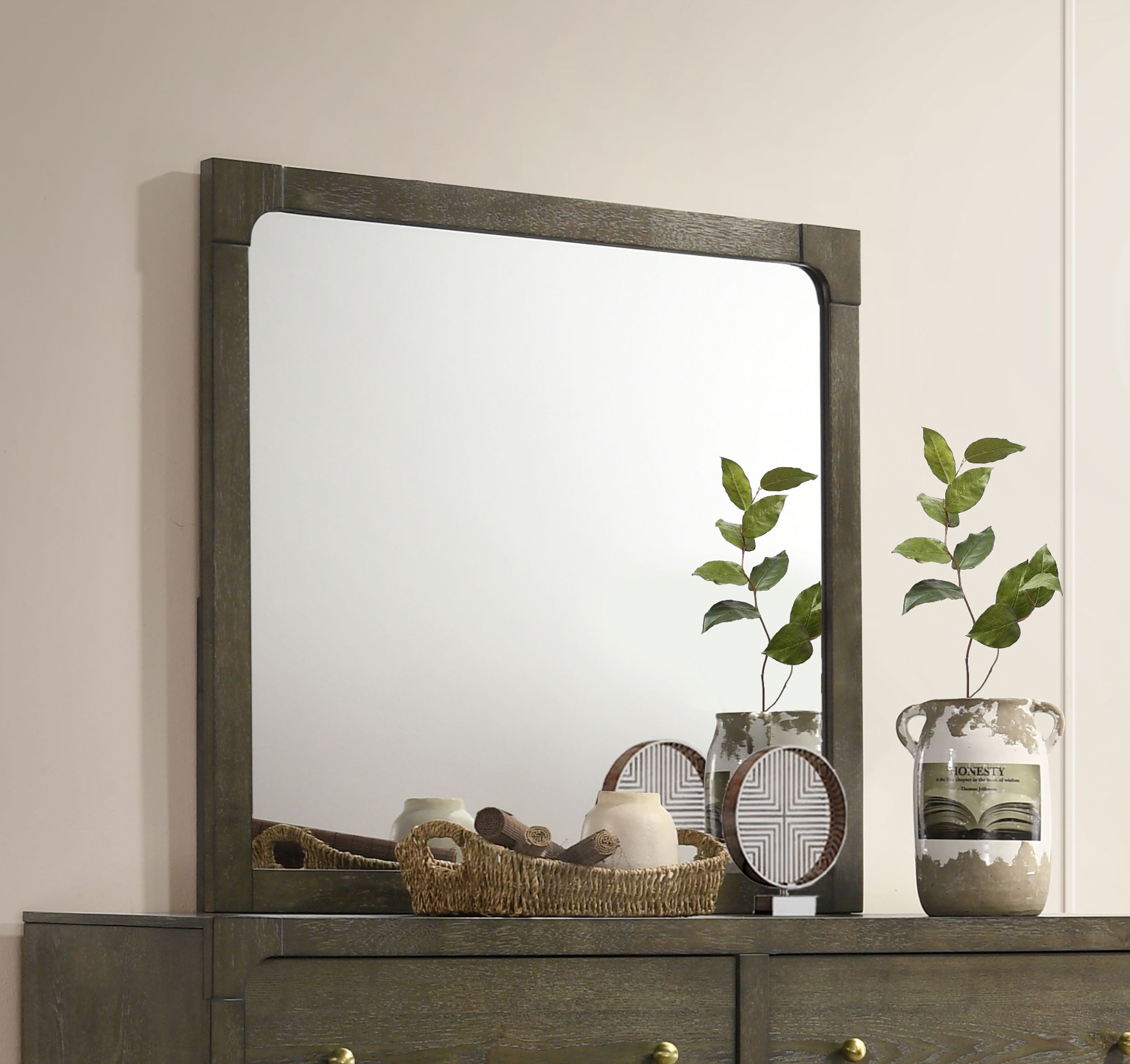 Gran Park Dresser Mirror Dark Cocoa-
