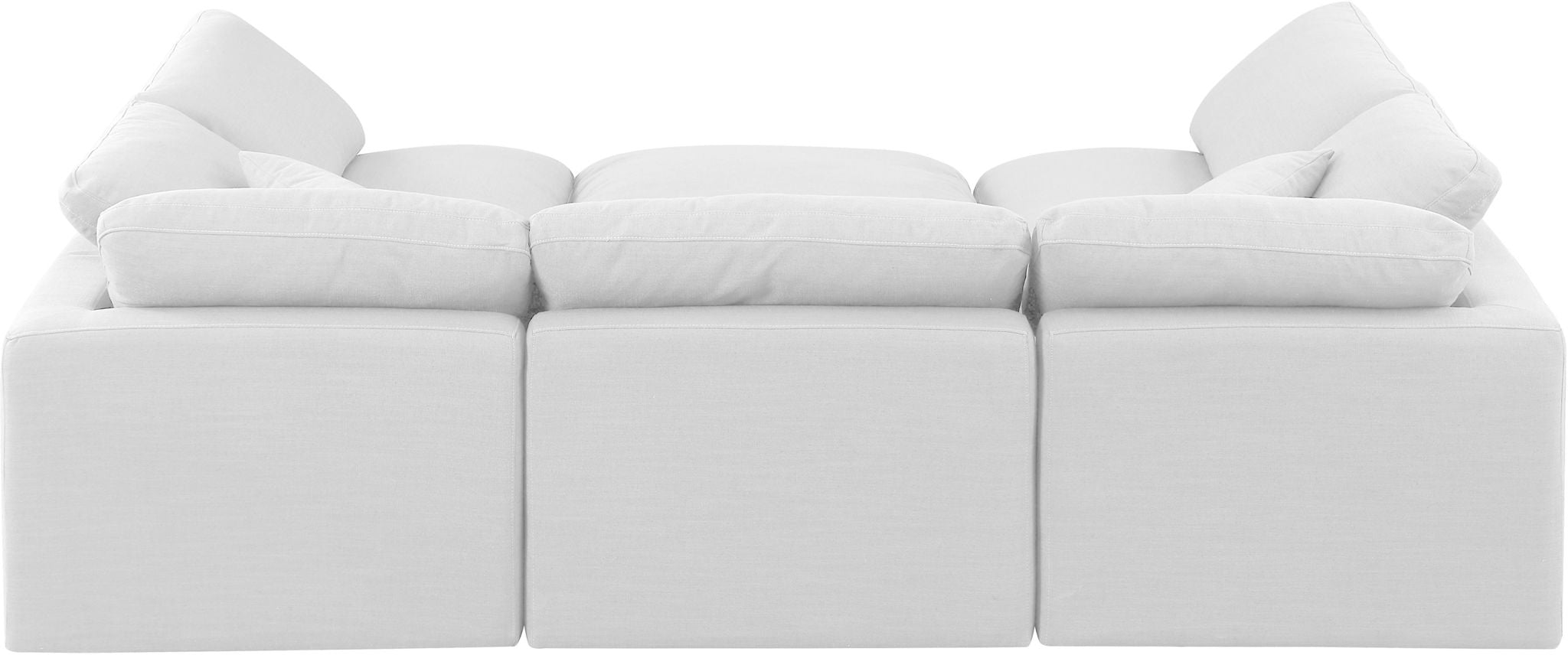 Indulge - Linen 6 Piece Modular Sectional - White
