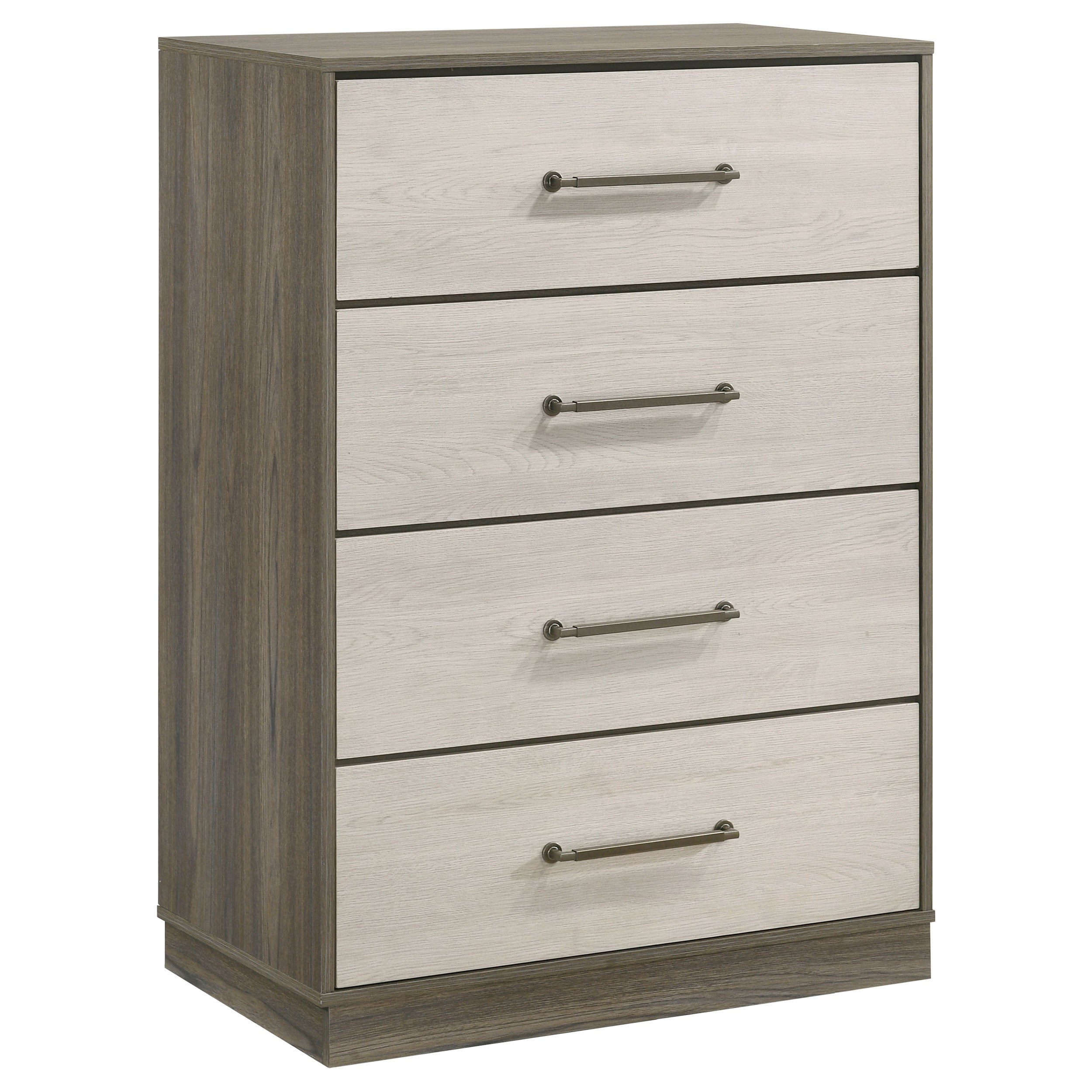 Fenwick 4-drawer Chest of Drawers Grey Oak-