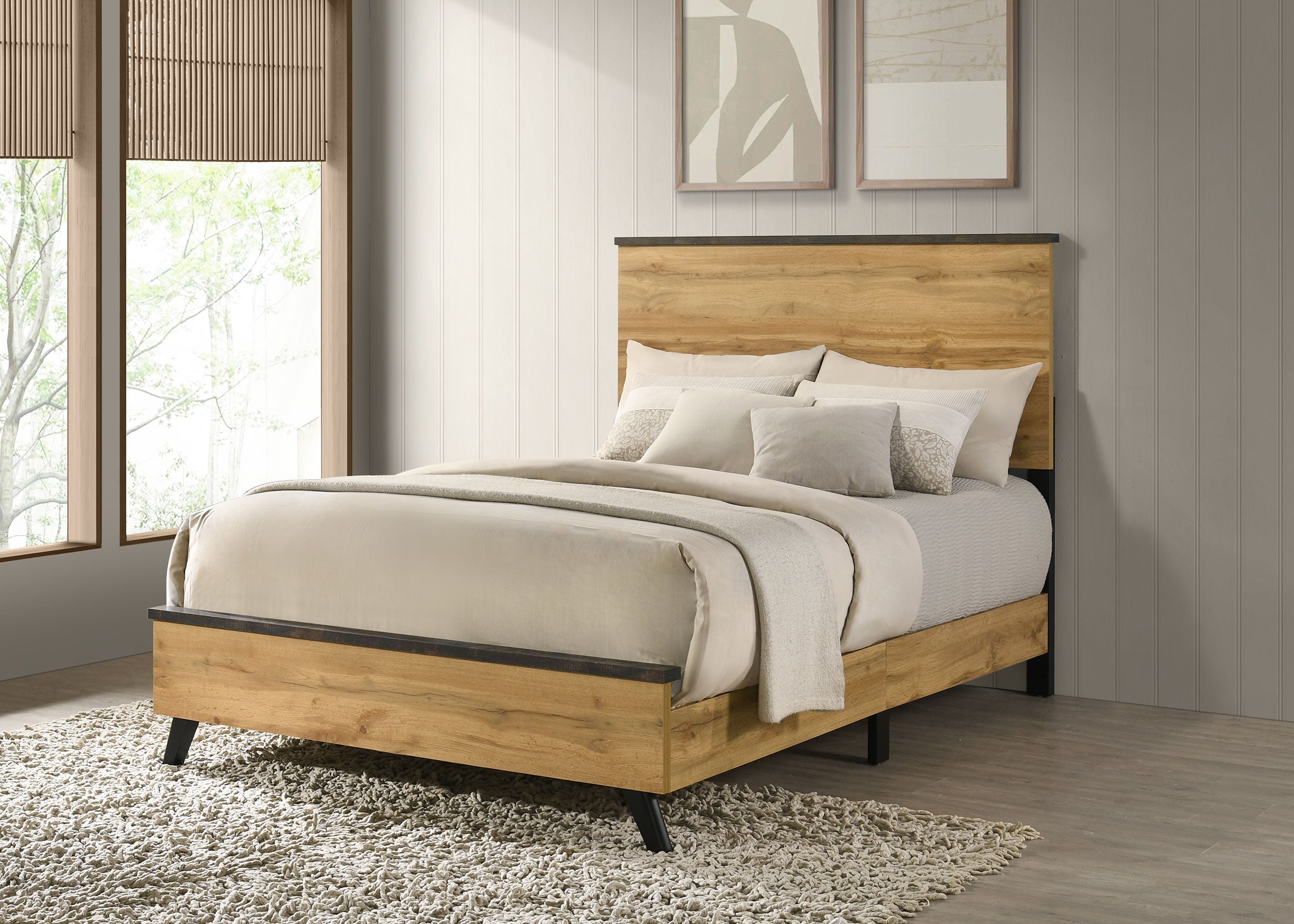 Kaywood 52-inch Full Panel Bed Natural Pine-