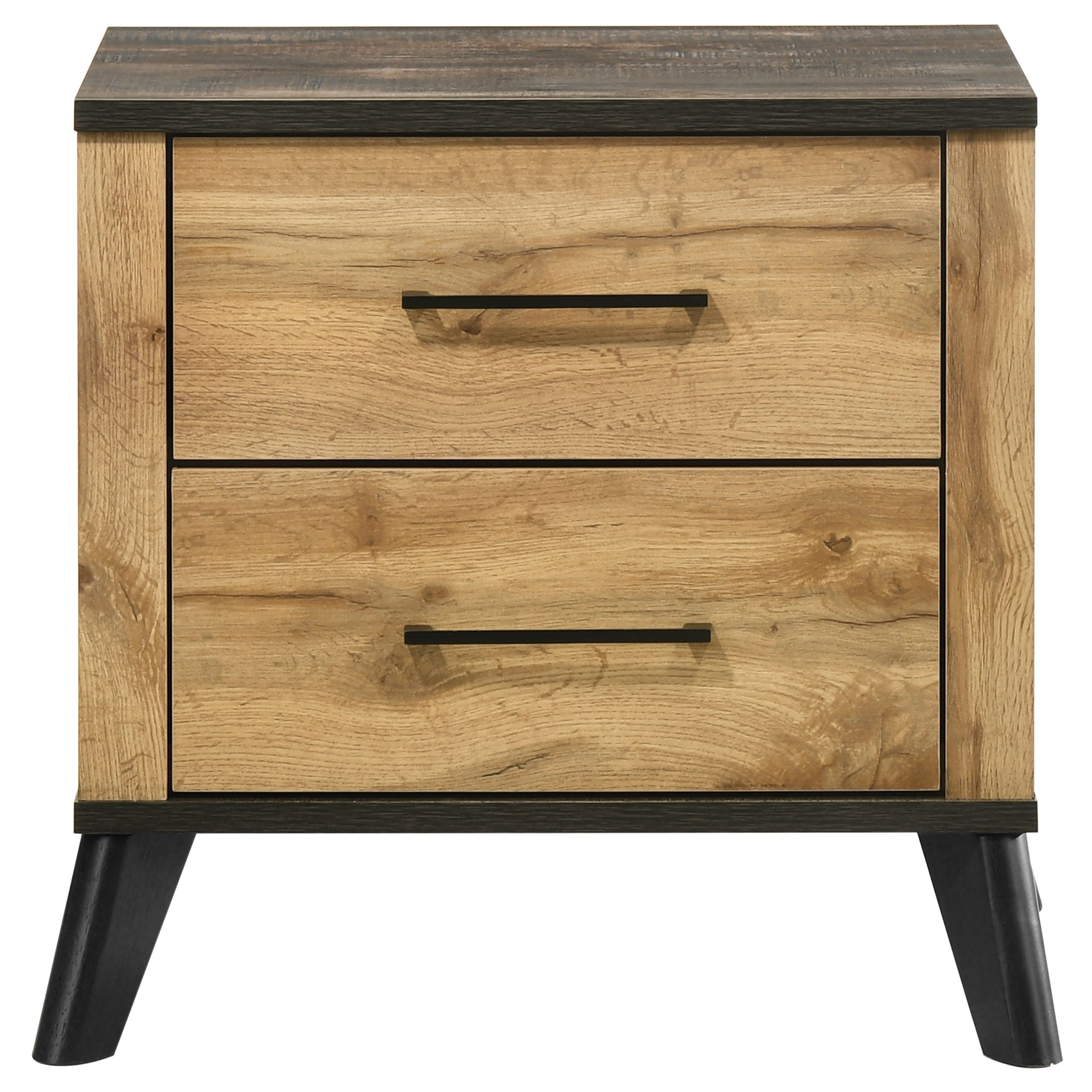 Kaywood 2-drawer Nightstand Bedside Table Natural Pine-