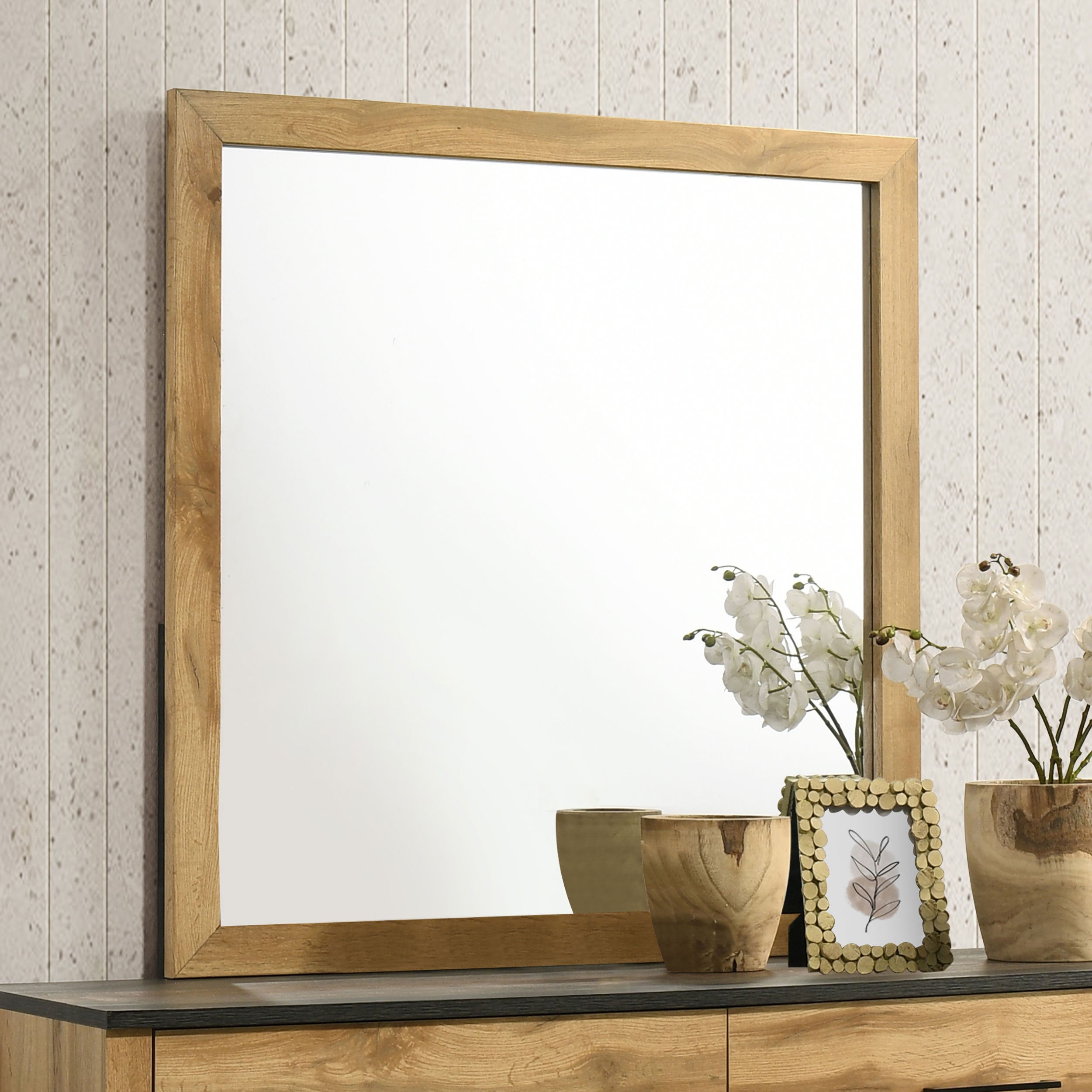 Kaywood Dresser Mirror Natural Pine-