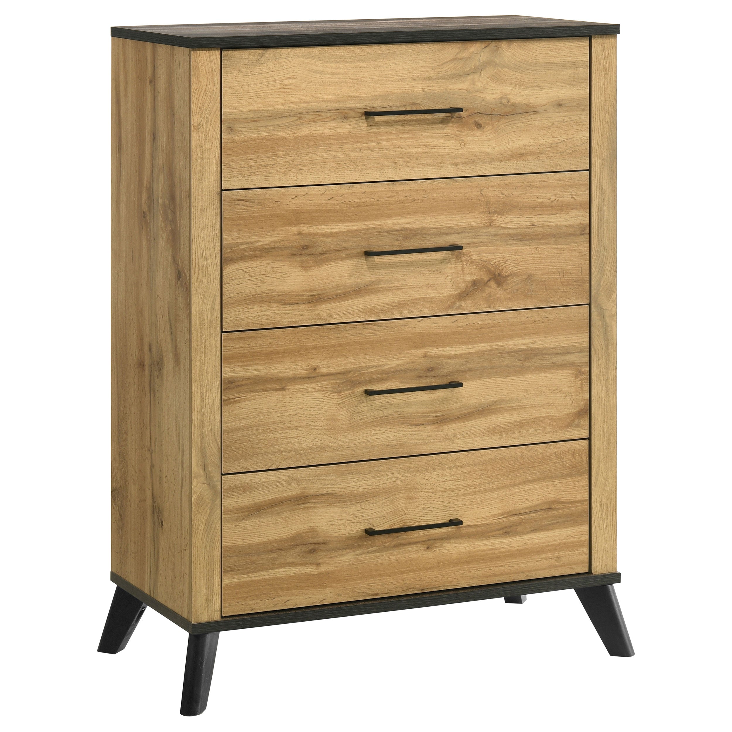Kaywood 4-drawer Bedroom Chest of Drawers Natural Pine-