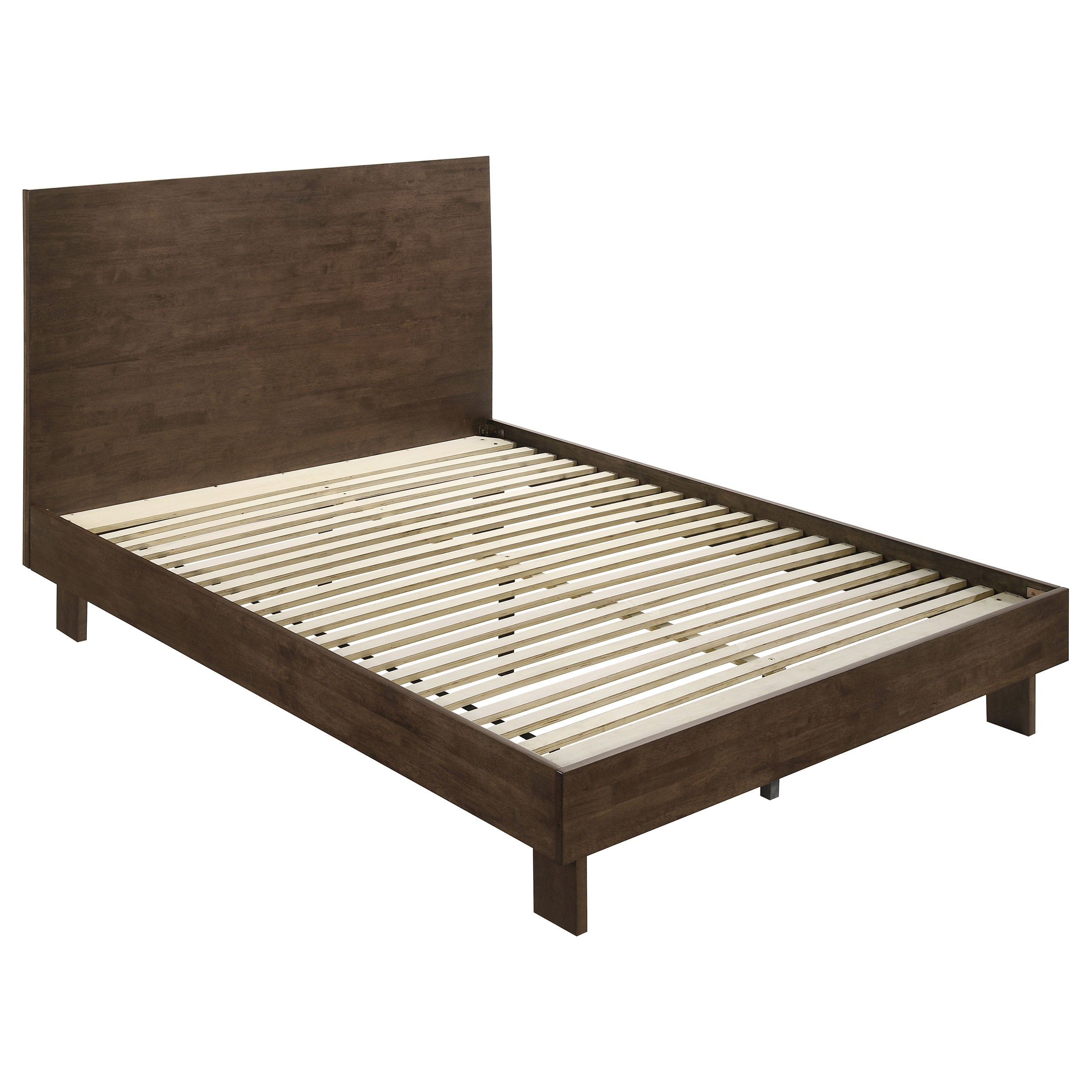 Glenwood 48-inch Queen Platform Panel Bed Warm Brown-