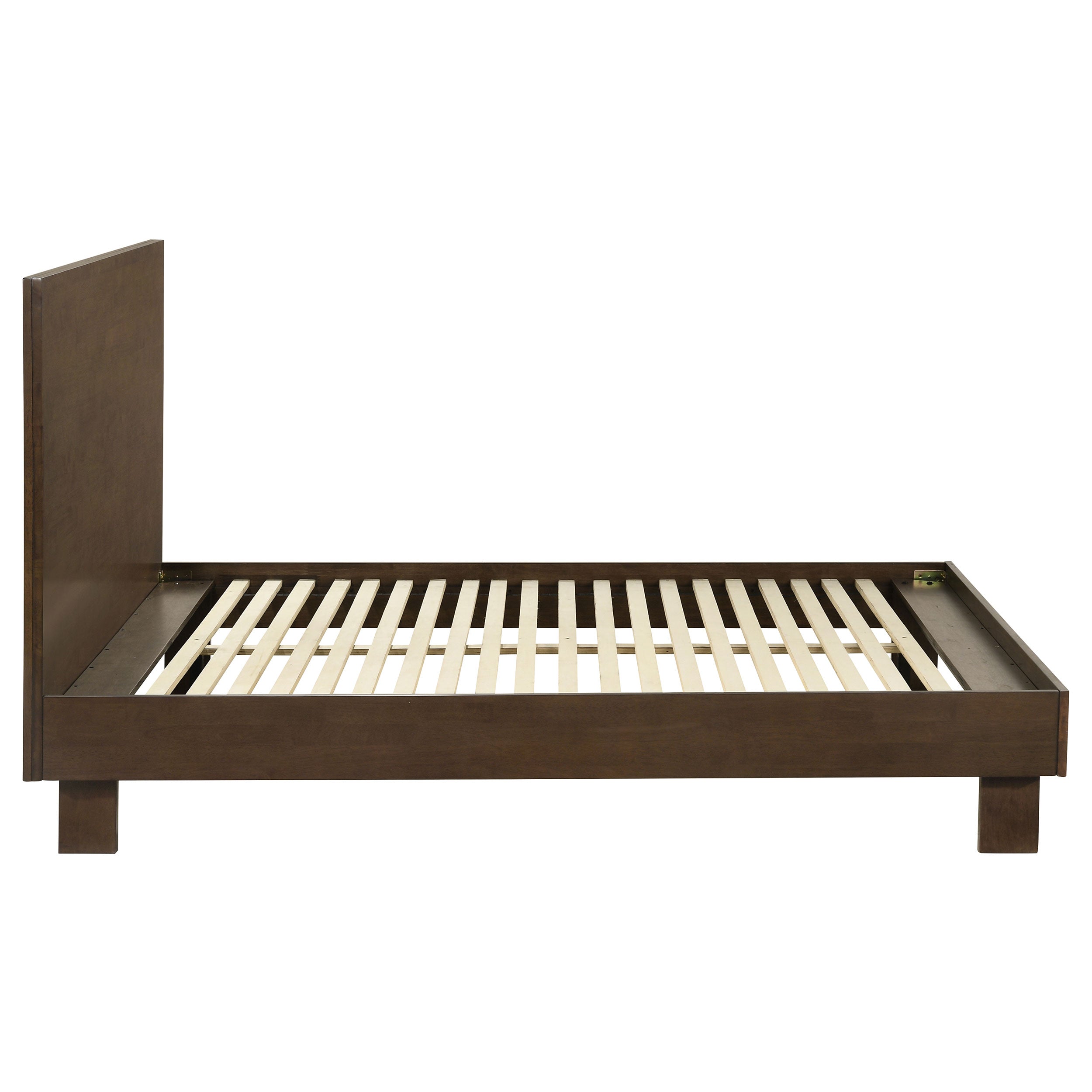 Glenwood 48-inch Queen Platform Panel Bed Warm Brown-