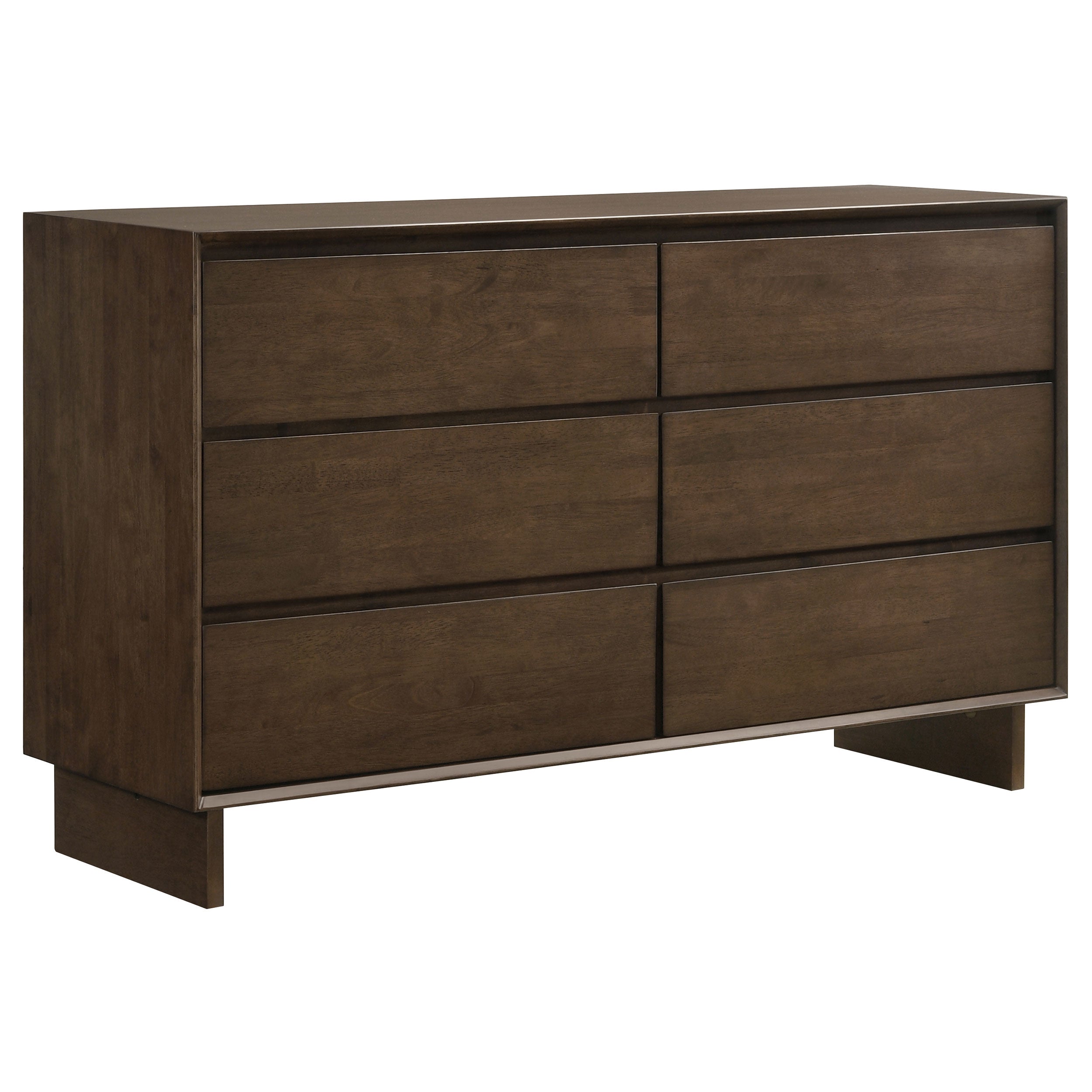Glenwood 6-drawer Dresser Cabinet Warm Brown-