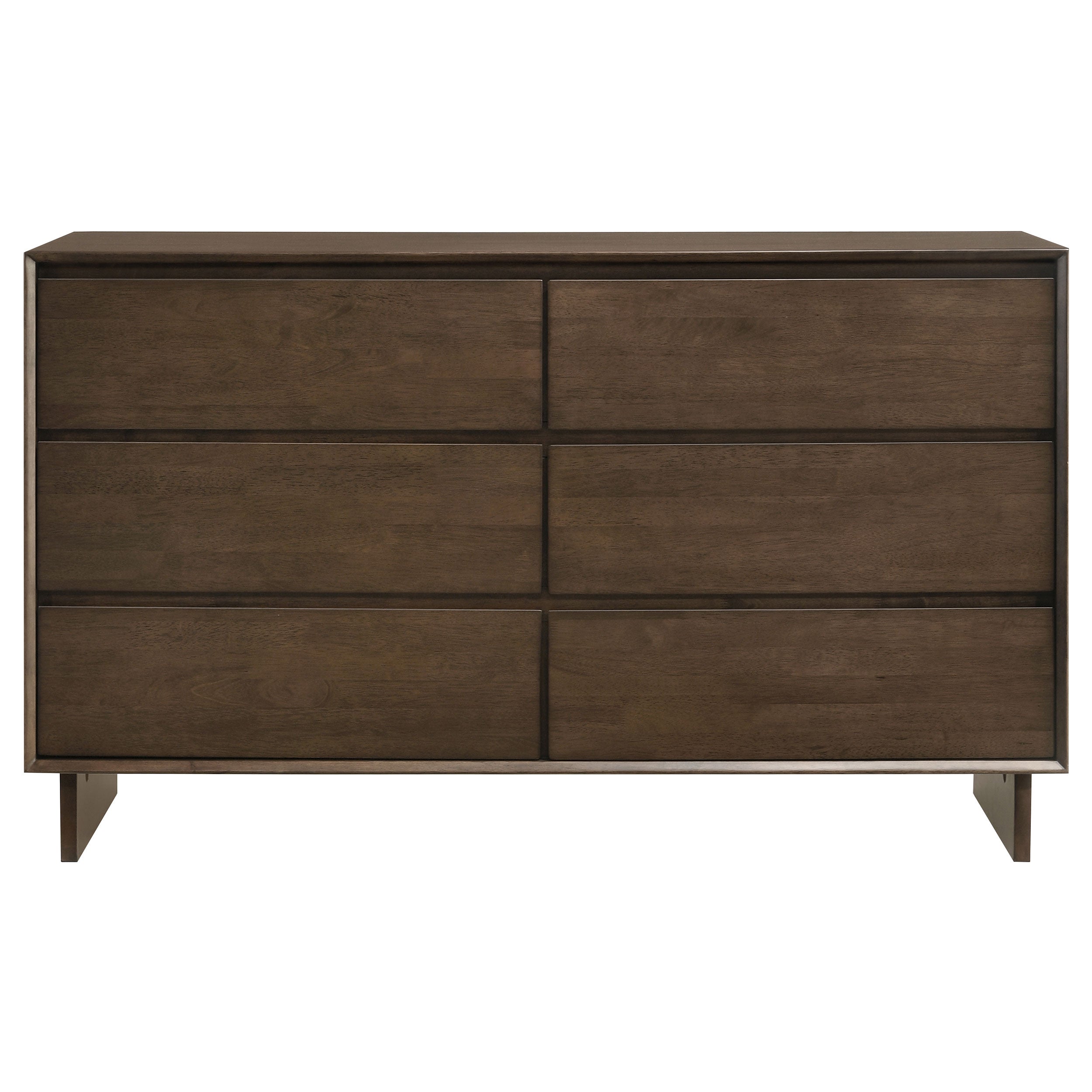 Glenwood 6-drawer Dresser Cabinet Warm Brown-