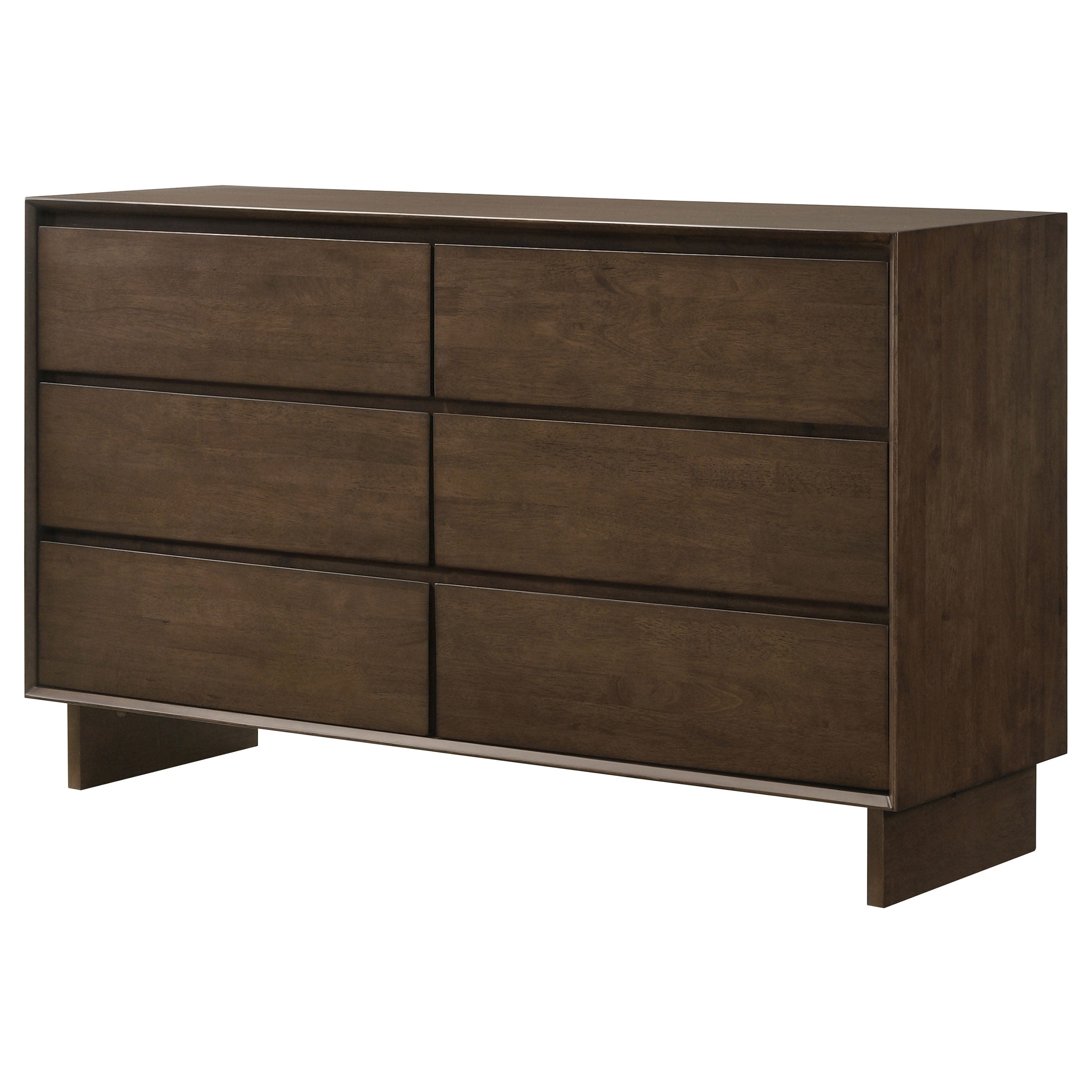 Glenwood 6-drawer Dresser Cabinet Warm Brown-