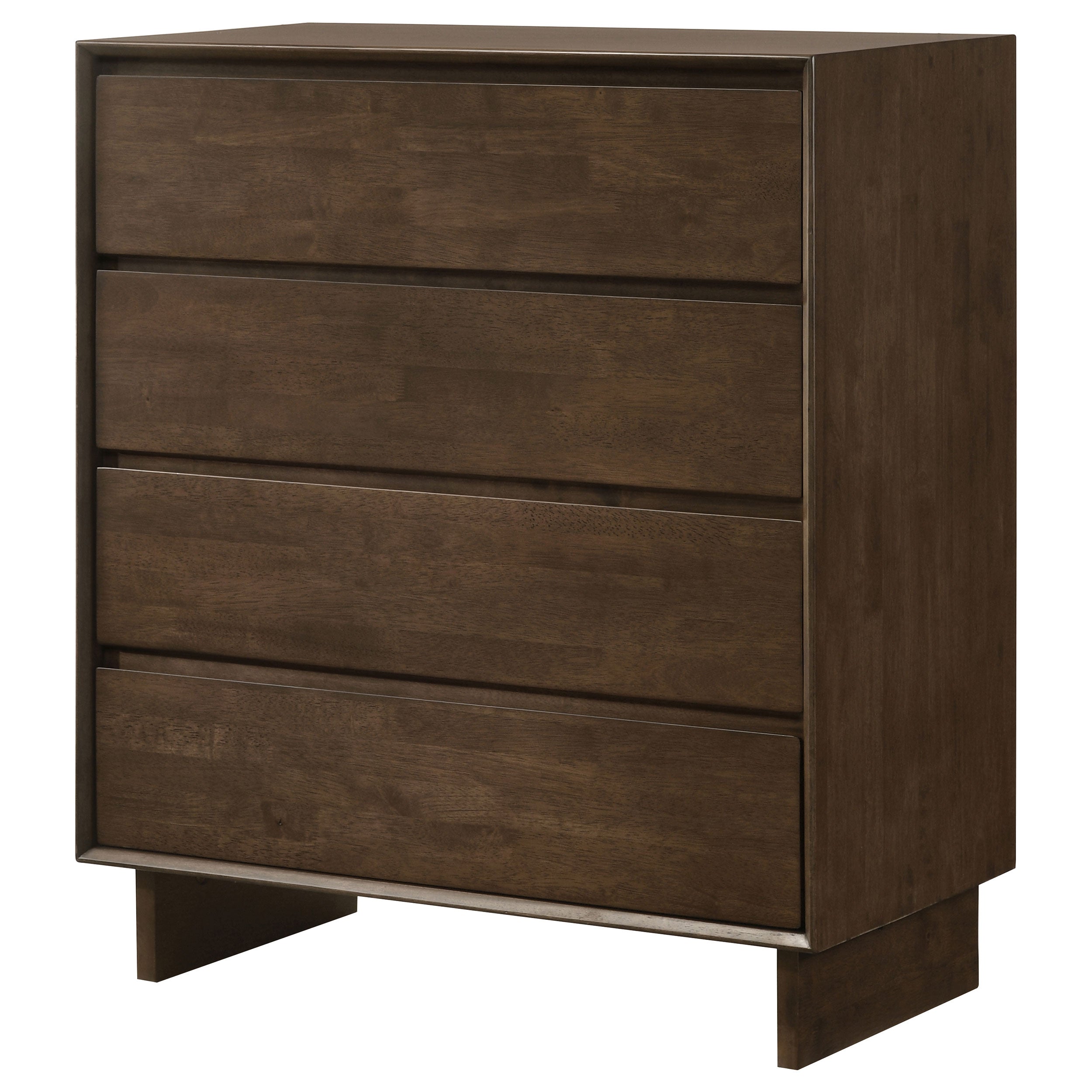 Glenwood 4-drawer Chest of Drawers Warm Brown-