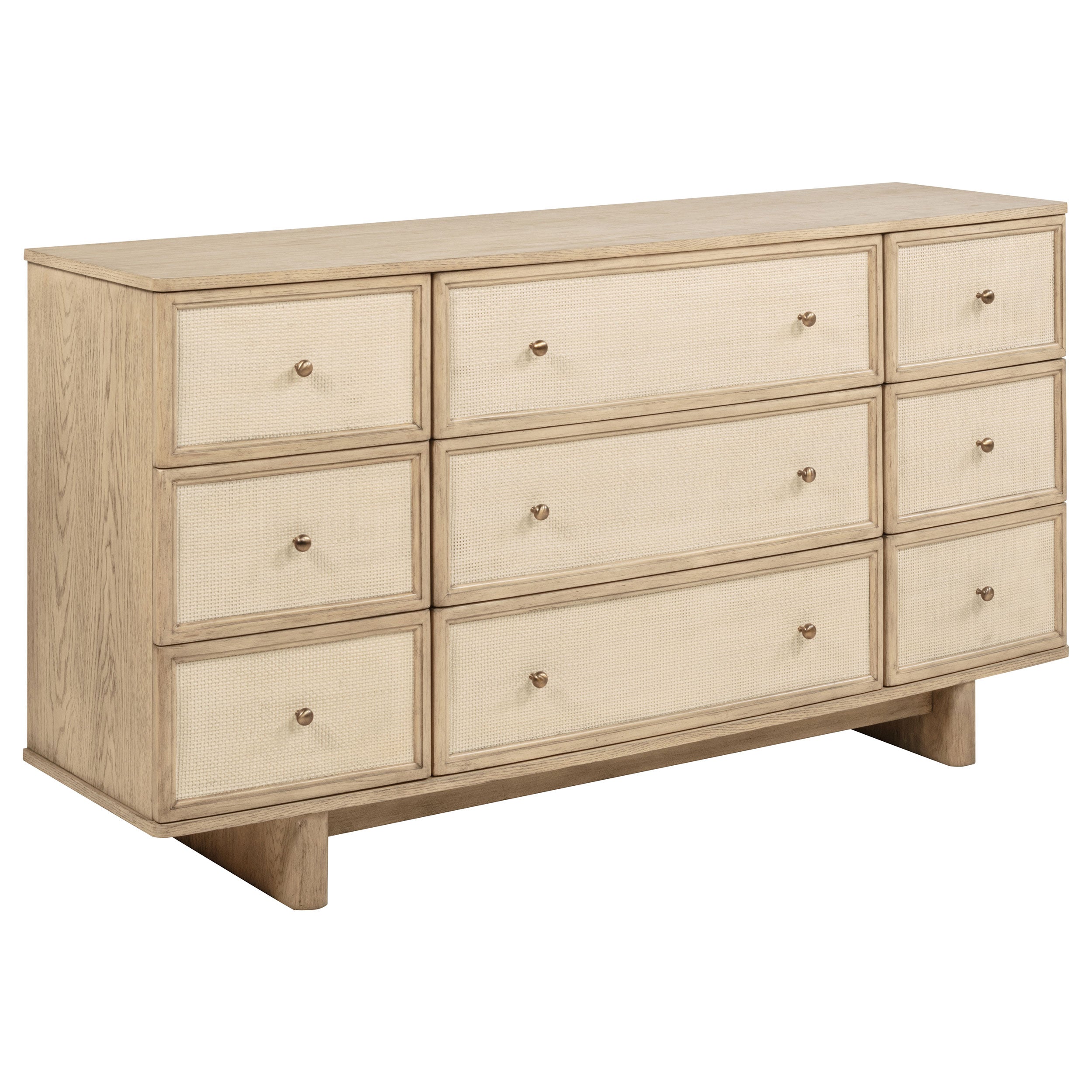Kailani 9-drawer Dresser Cabinet Beige Oak-