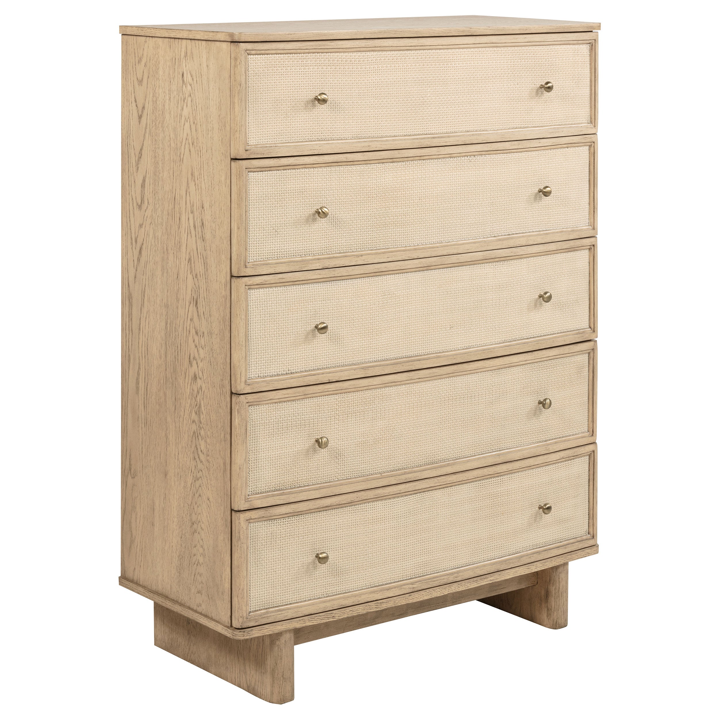 Kailani 5-drawer Bedroom Chest of Drawers Beige Oak-
