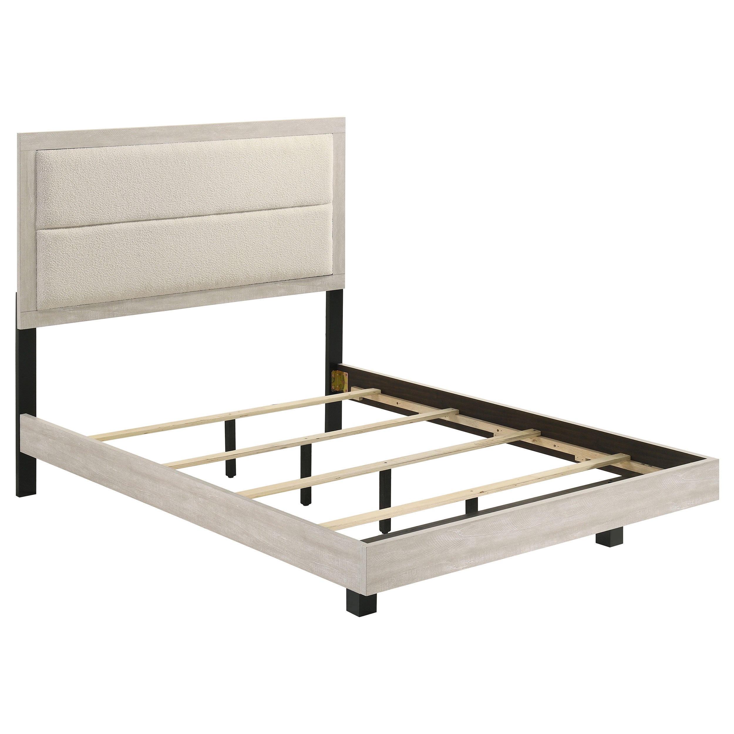 Trenton 54-inch Wood Full Panel Bed Rustic Cream-