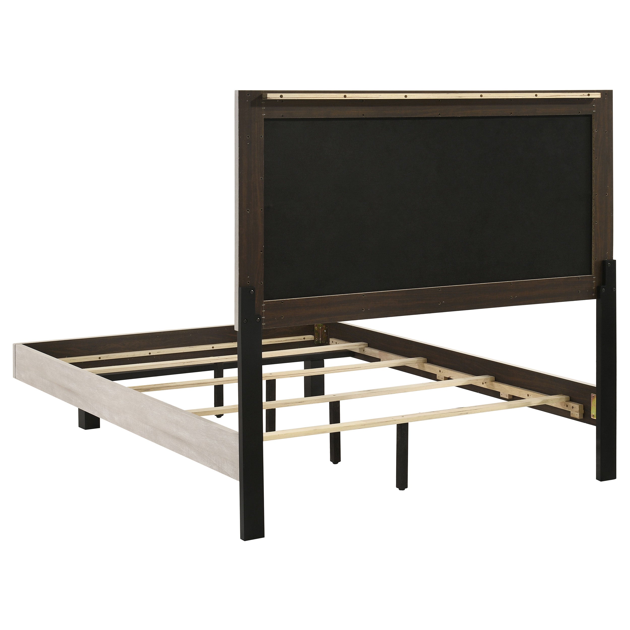 Trenton 54-inch Wood Full Panel Bed Rustic Cream-