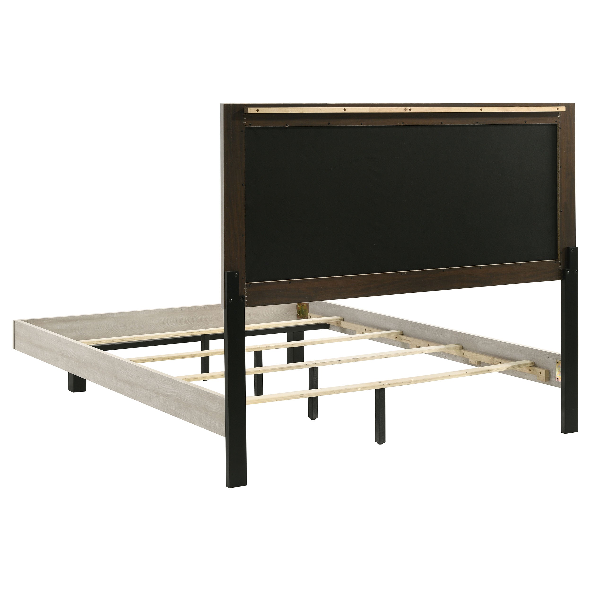 Trenton 54-inch Wood Queen Panel Bed Rustic Cream-