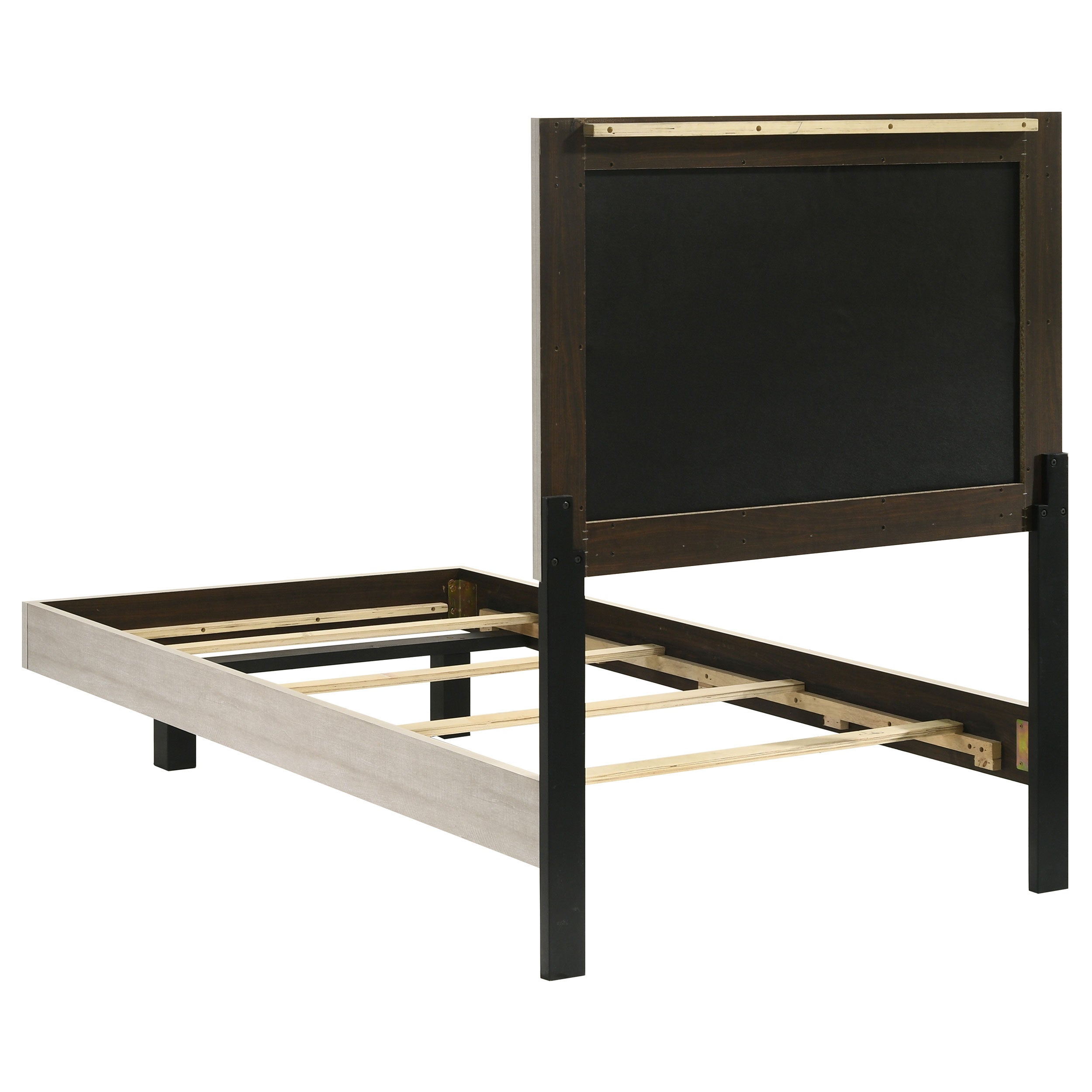 Trenton 54-inch Wood Twin Panel Bed Rustic Cream-