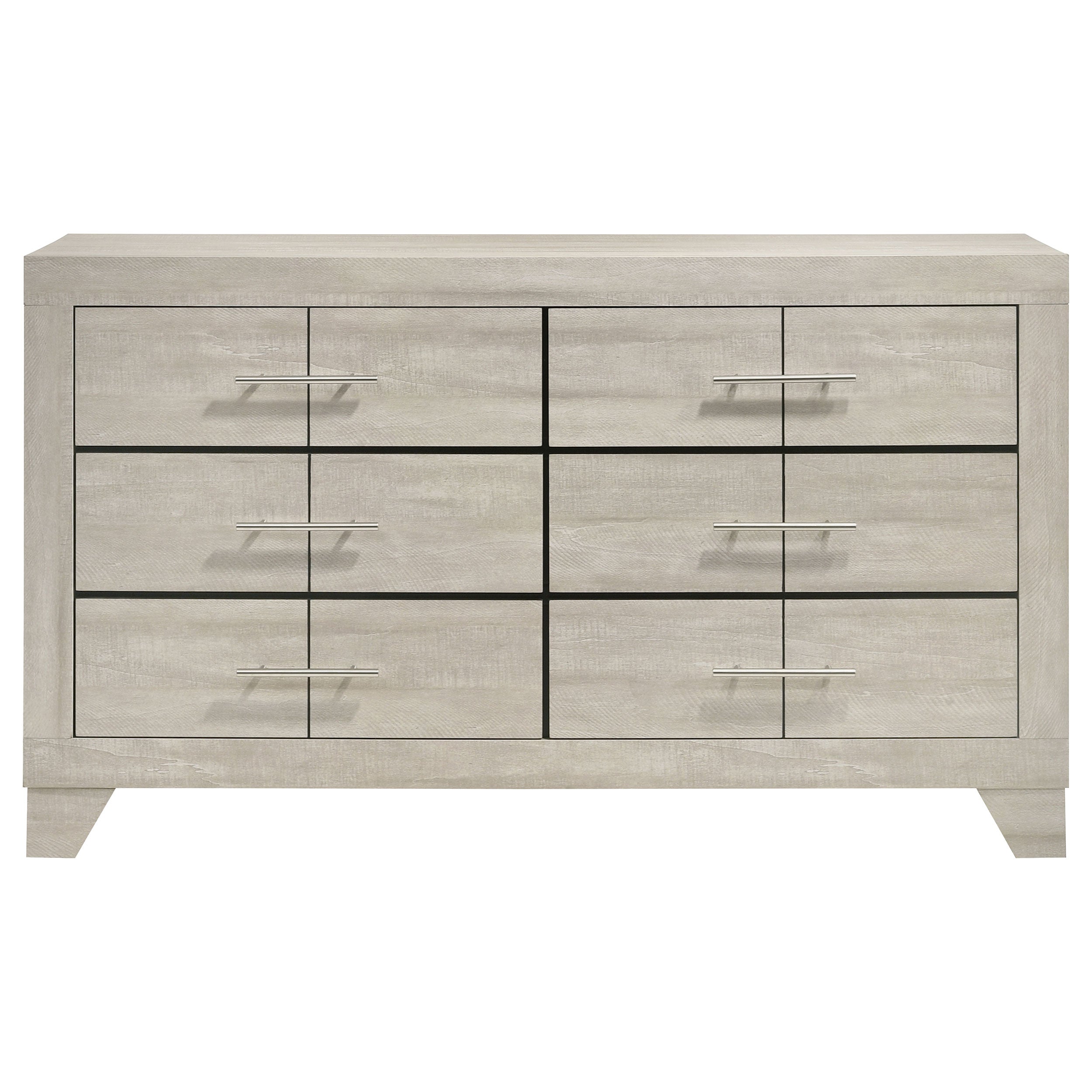 Trenton 6-drawer Bedroom Dresser Rustic Cream-
