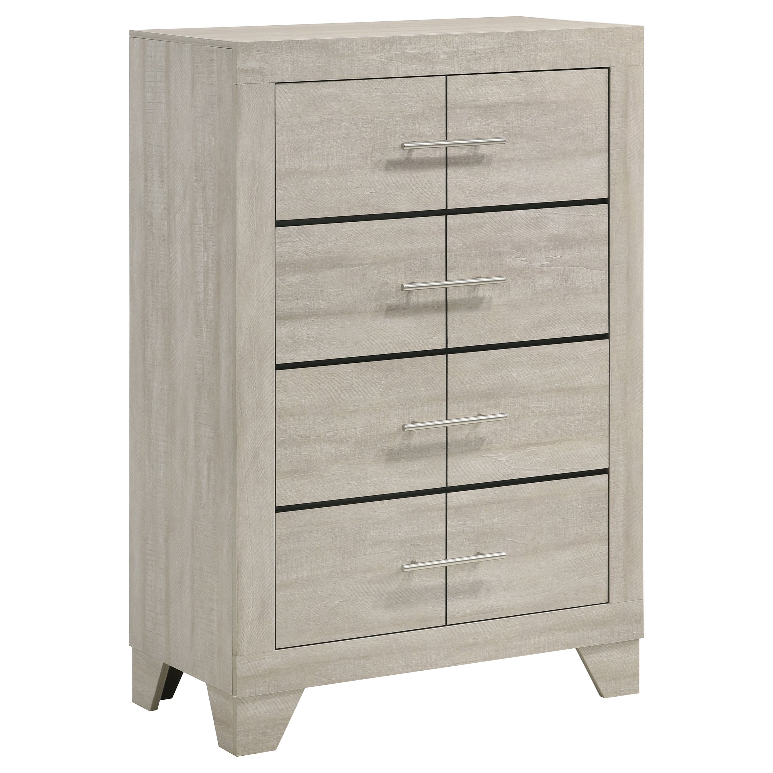 Trenton 4-drawer Bedroom Chest of Drawers Rustic Cream-