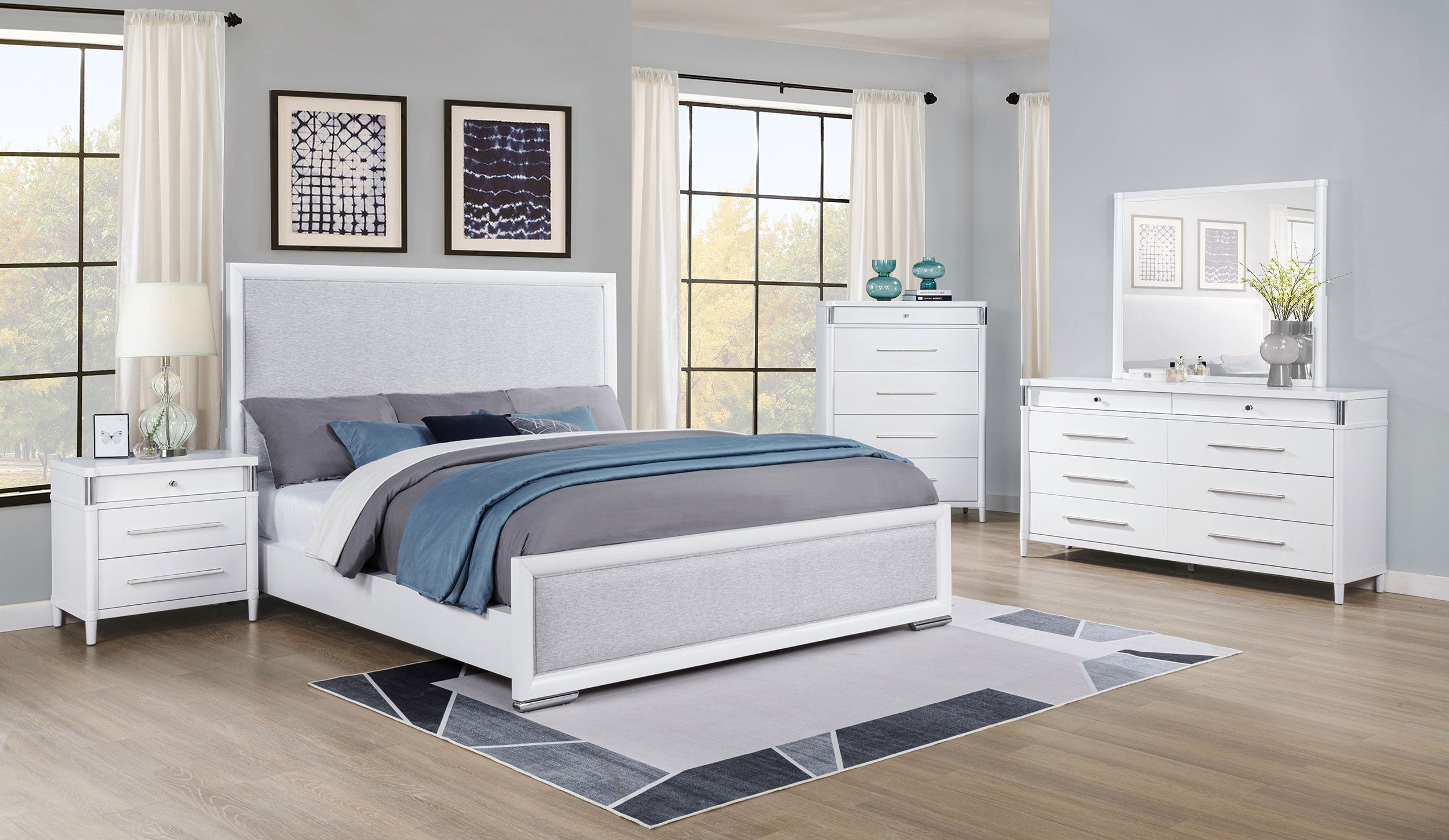 Gracemont 8-drawer Bedroom Dresser with Mirror White-