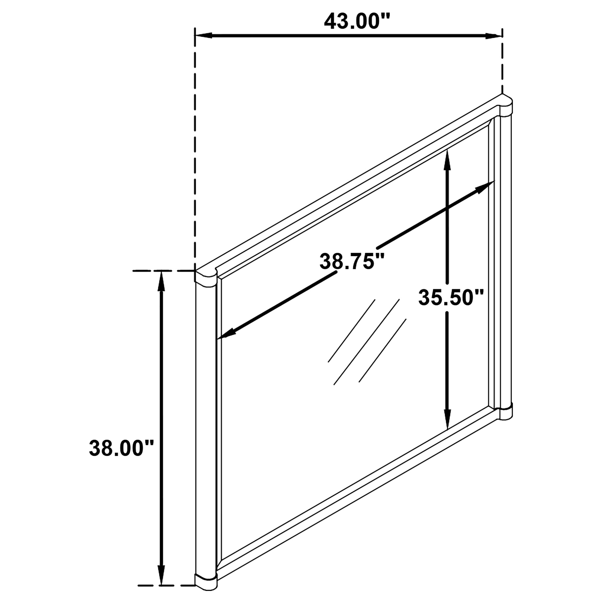 Gracemont Dresser Mirror White-