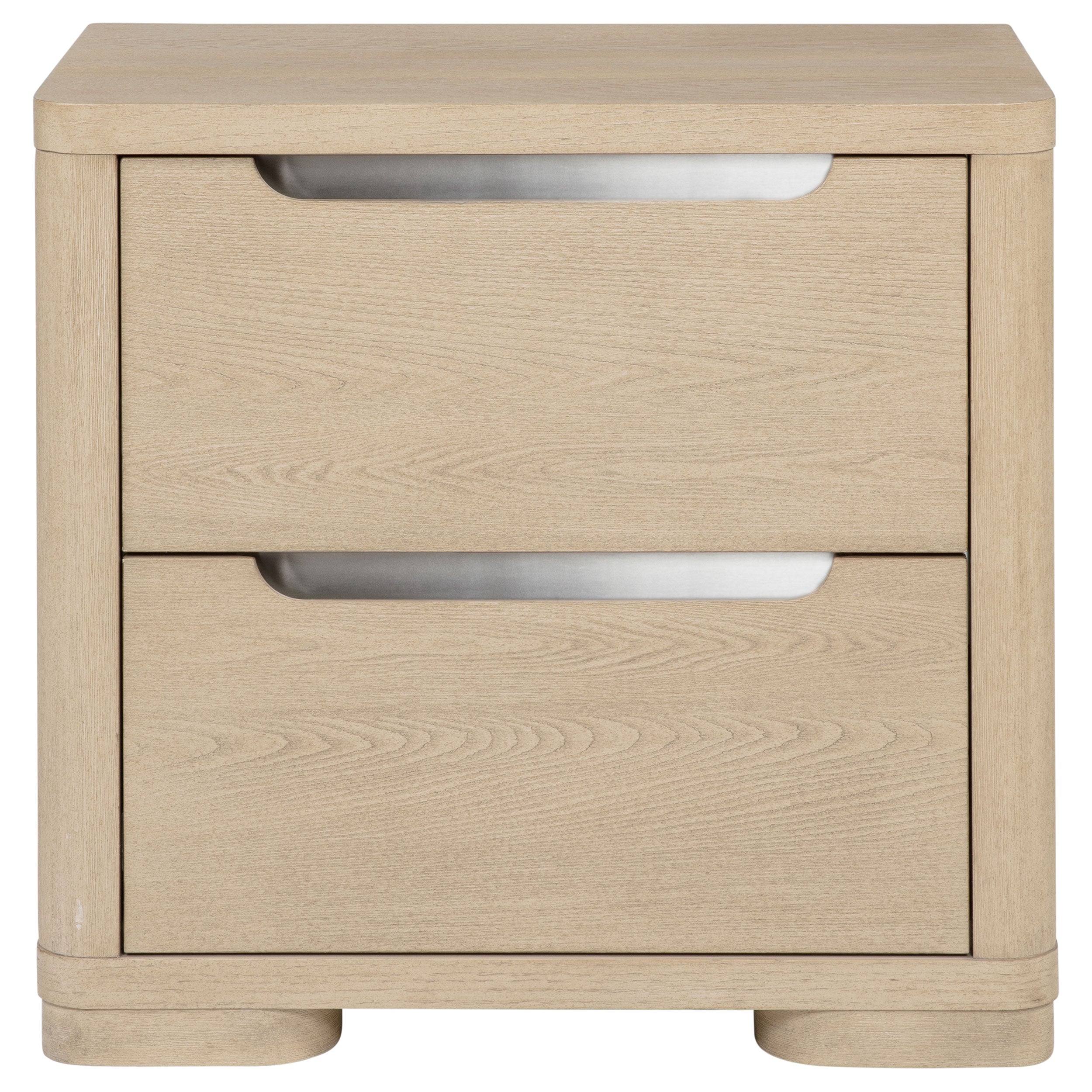 Ladera 2-drawer Nightstand Bedside Table Light Elm-