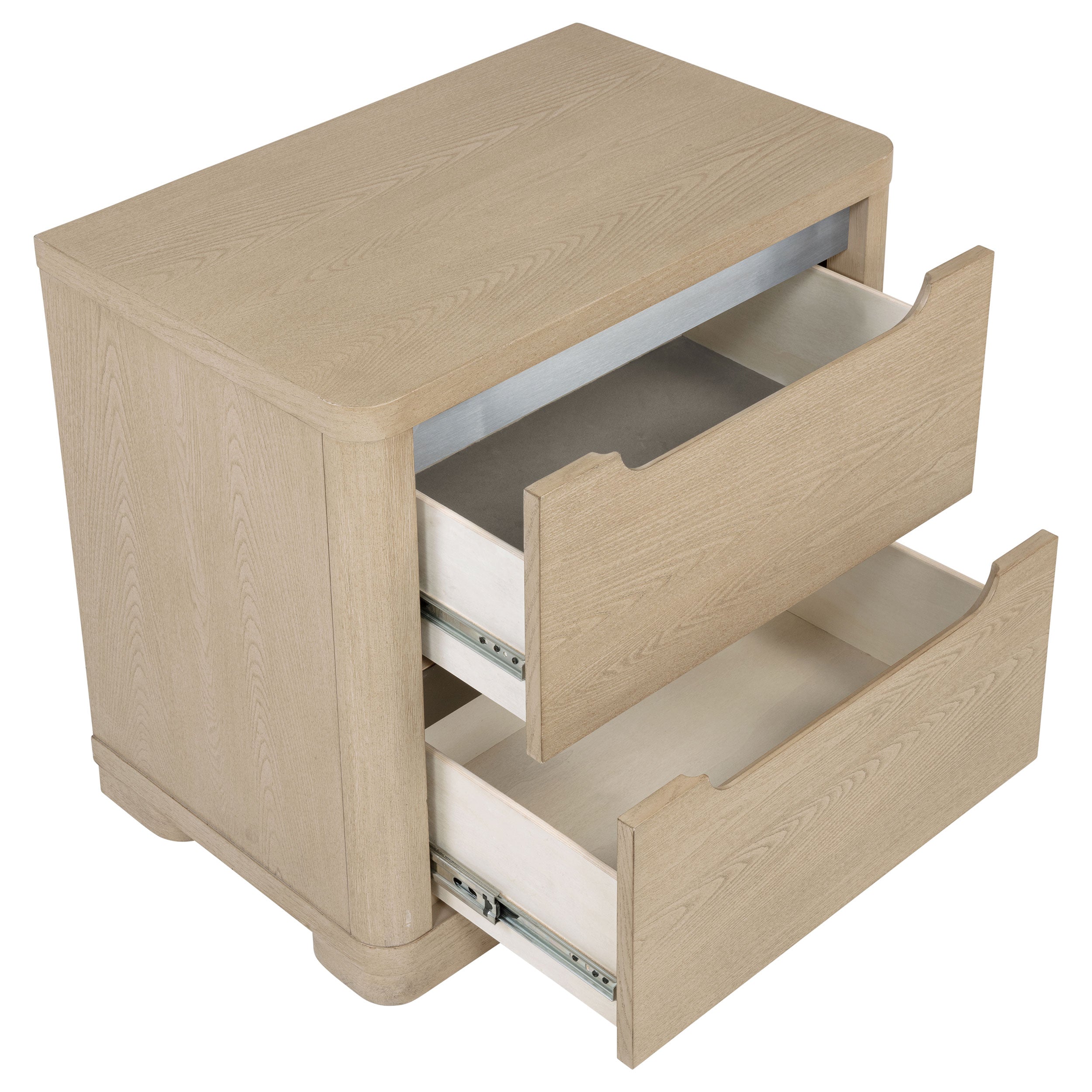 Ladera 2-drawer Nightstand Bedside Table Light Elm-