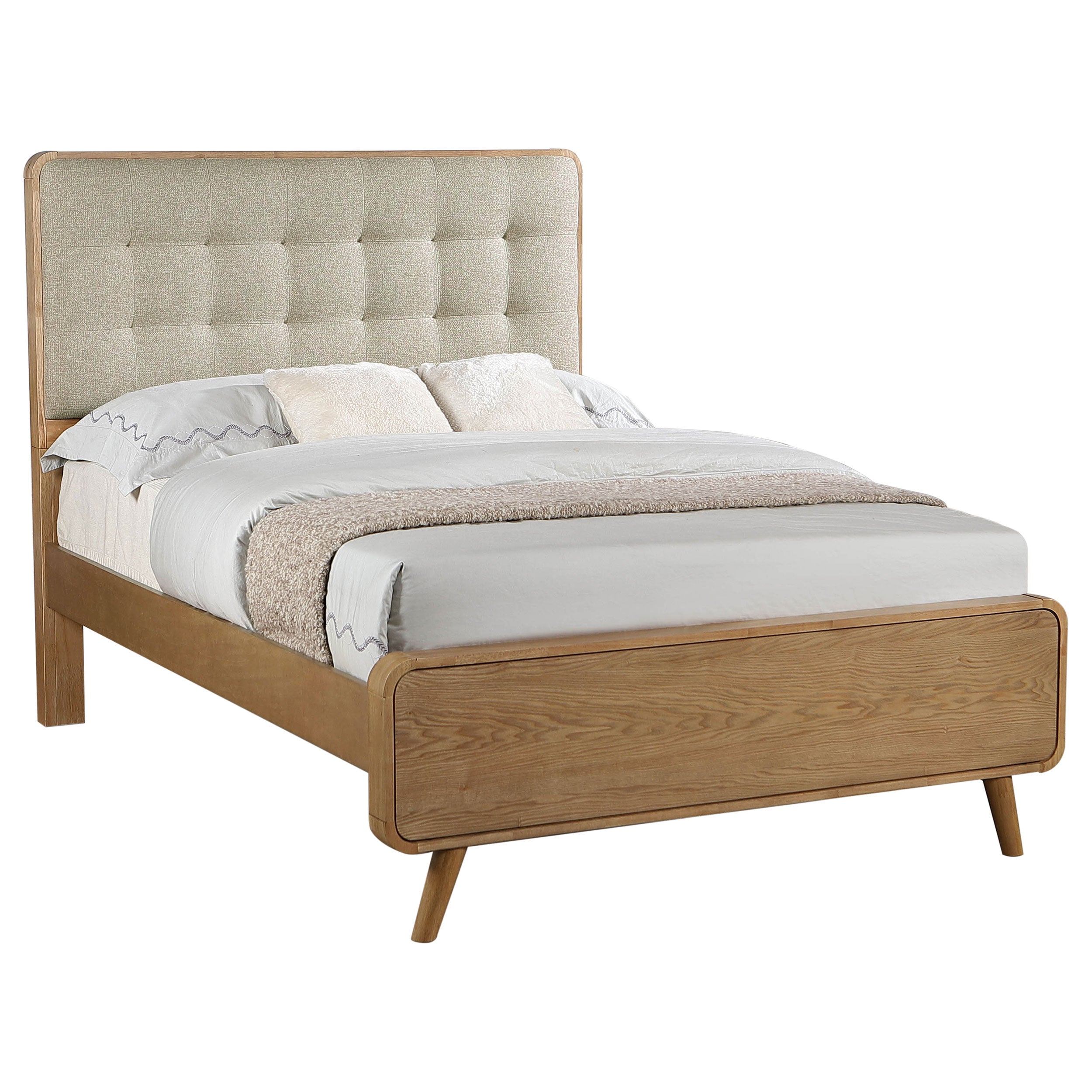 Robyn Wood Full Platform Bed Light Ash-