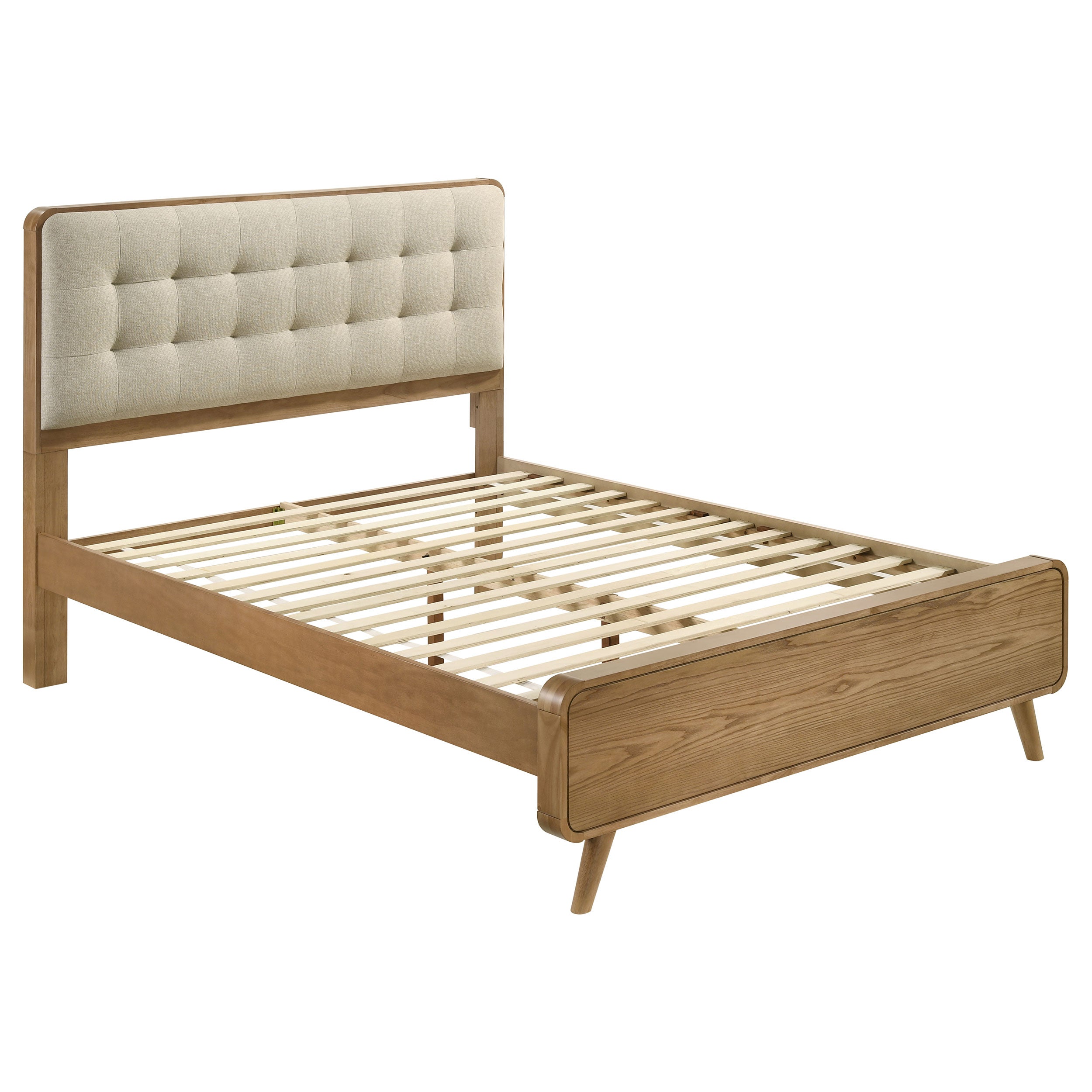 Robyn Wood Queen Platform Bed Light Ash-