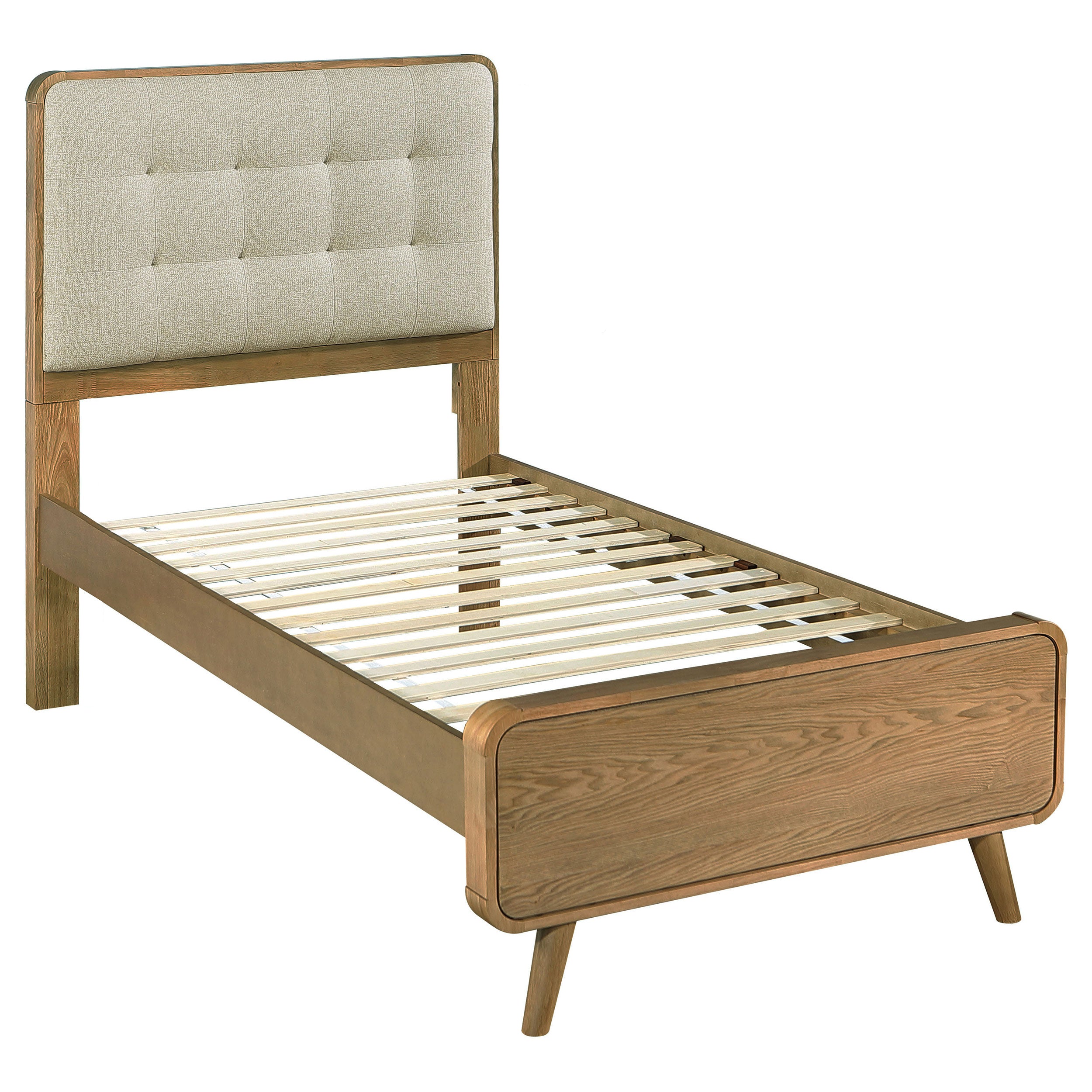 Robyn Wood Twin Platform Bed Light Ash-