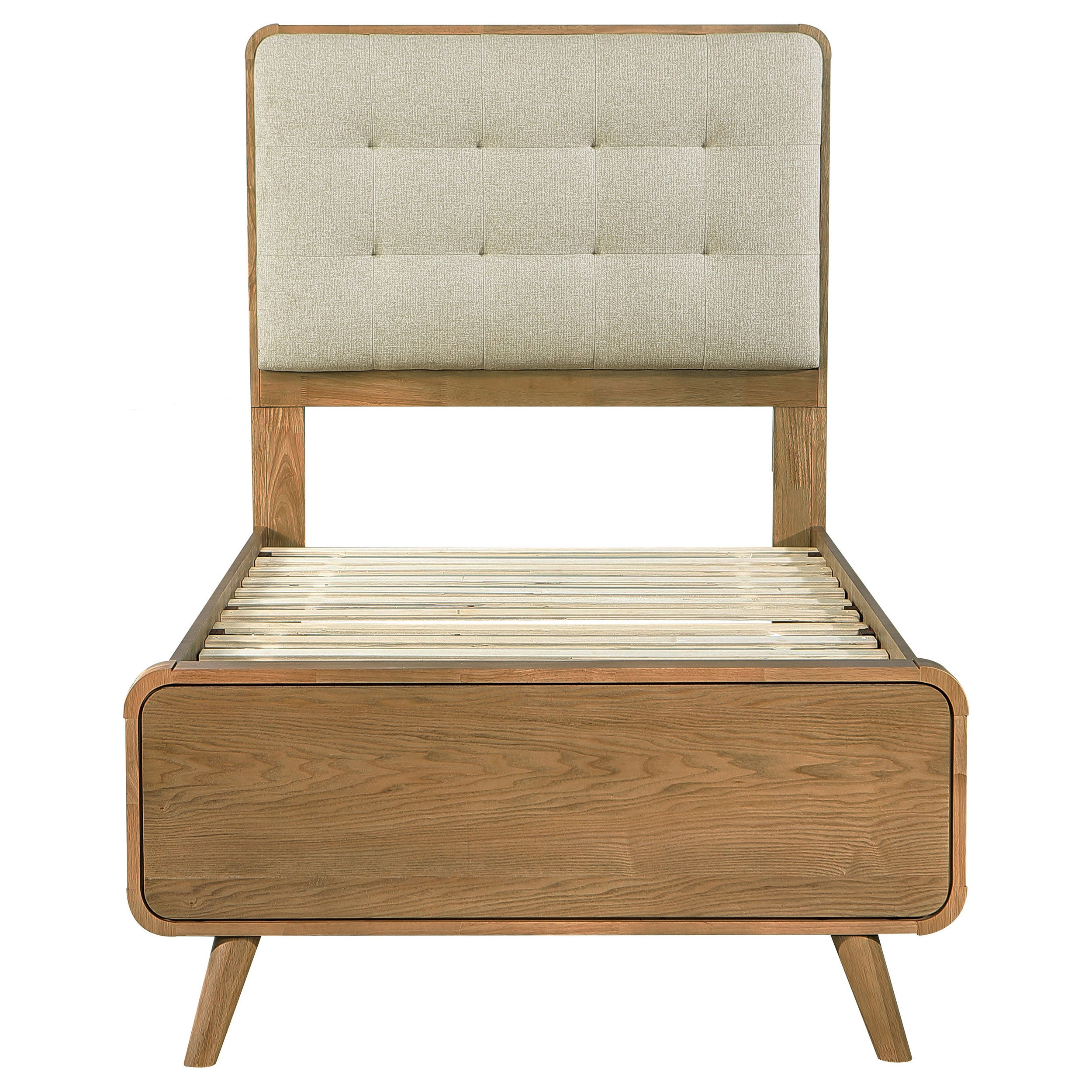 Robyn Wood Twin Platform Bed Light Ash-