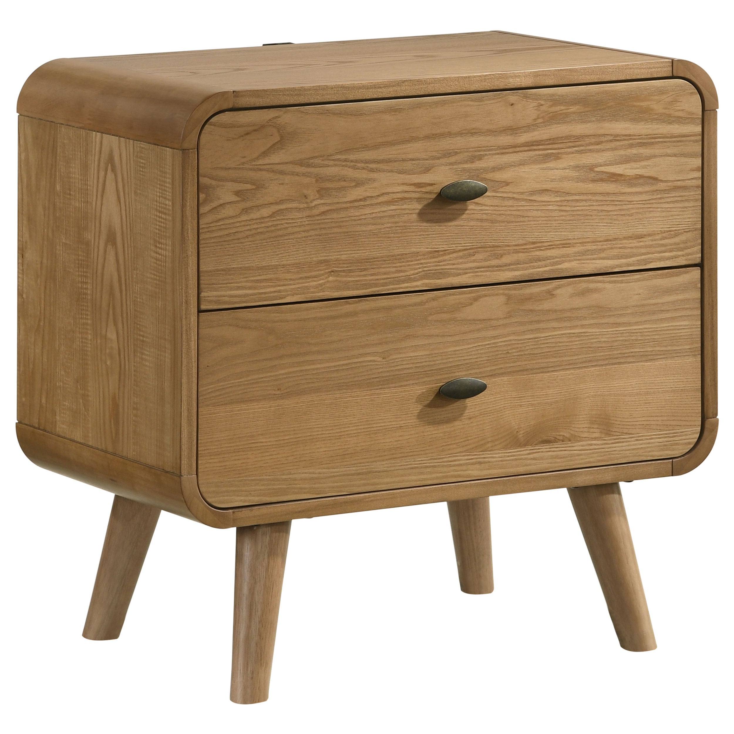 Robyn 2-drawer Nightstand Bedside Table Light Ash-
