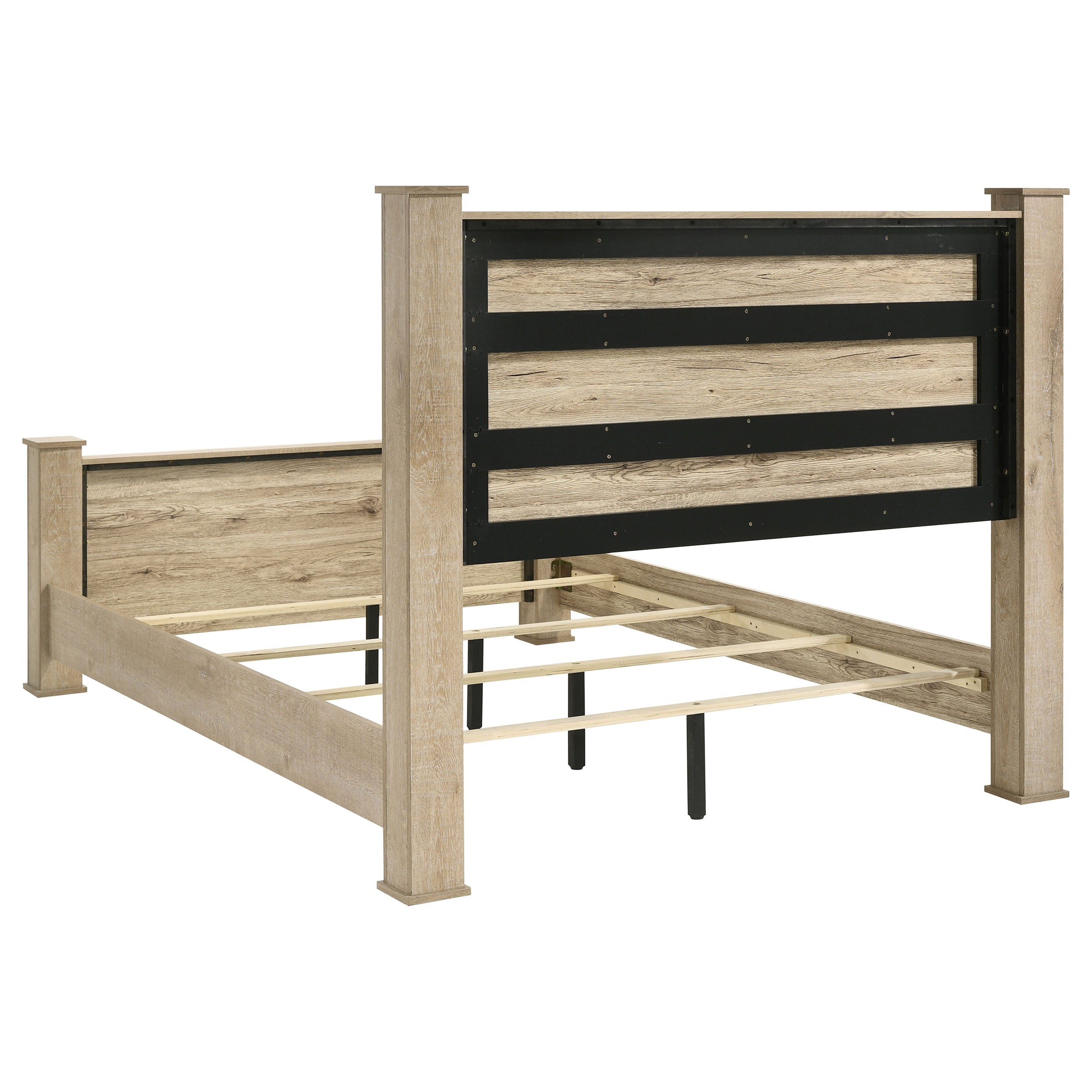 Oakglen 55-inch Queen Panel Bed Weathered Oak-